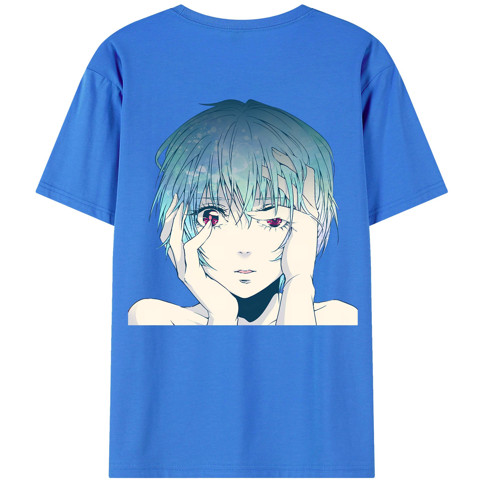 （画像用） EVA 新世紀エヴァンゲリオン 綿100％ メンズ半袖Tシャツ（バックプリント） 通気性
