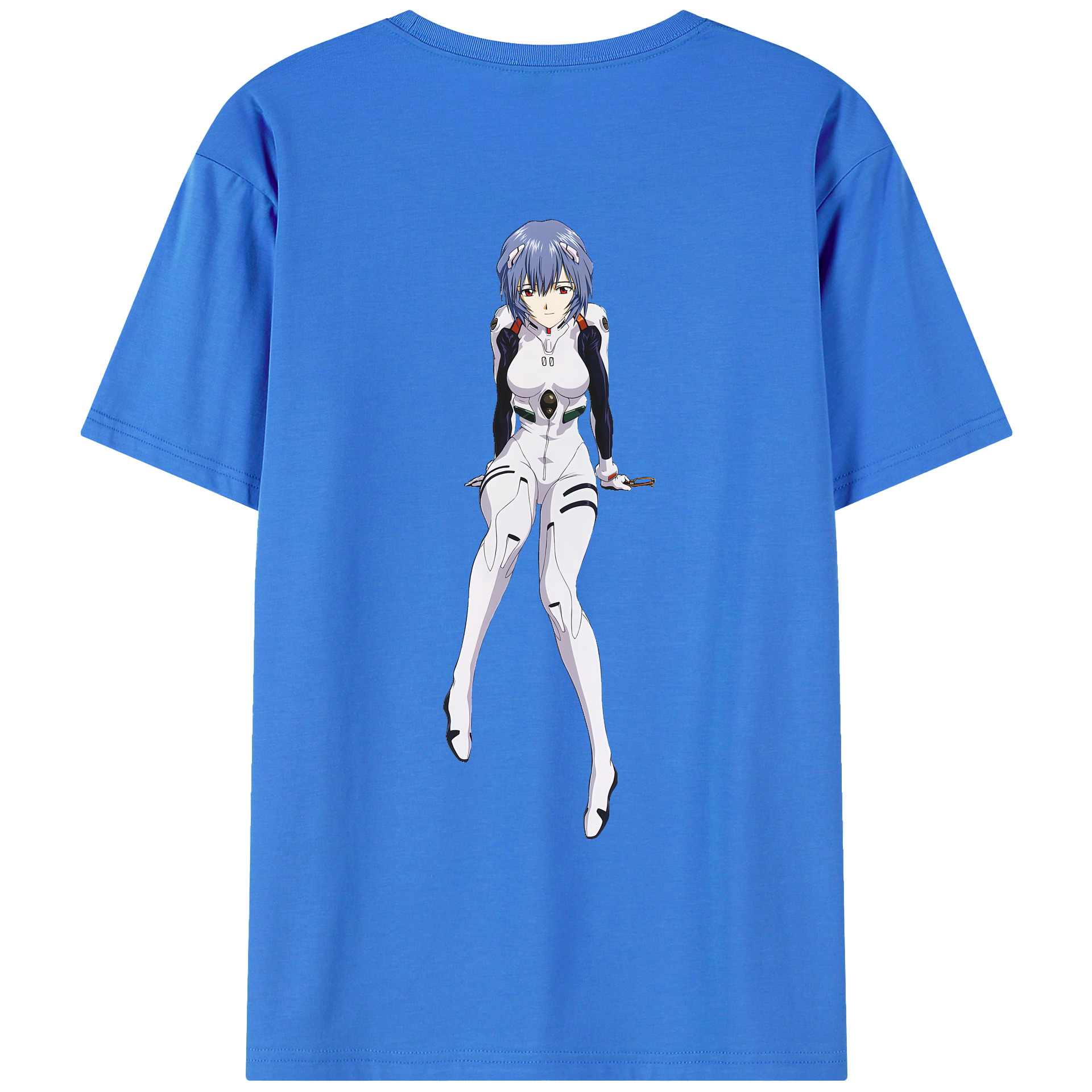 （画像用） EVA 新世紀エヴァンゲリオン 綿100％ メンズ半袖Tシャツ（バックプリント） 通気性