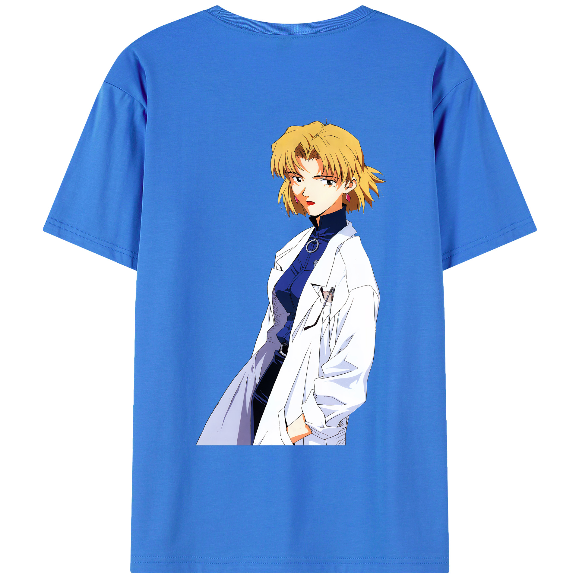 （画像用） EVA 新世紀エヴァンゲリオン 綿100％ メンズ半袖Tシャツ（バックプリント） 通気性