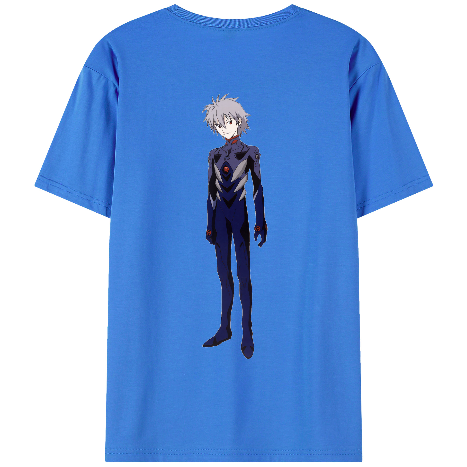 （画像用） EVA 新世紀エヴァンゲリオン 綿100％ メンズ半袖Tシャツ（バックプリント） 通気性