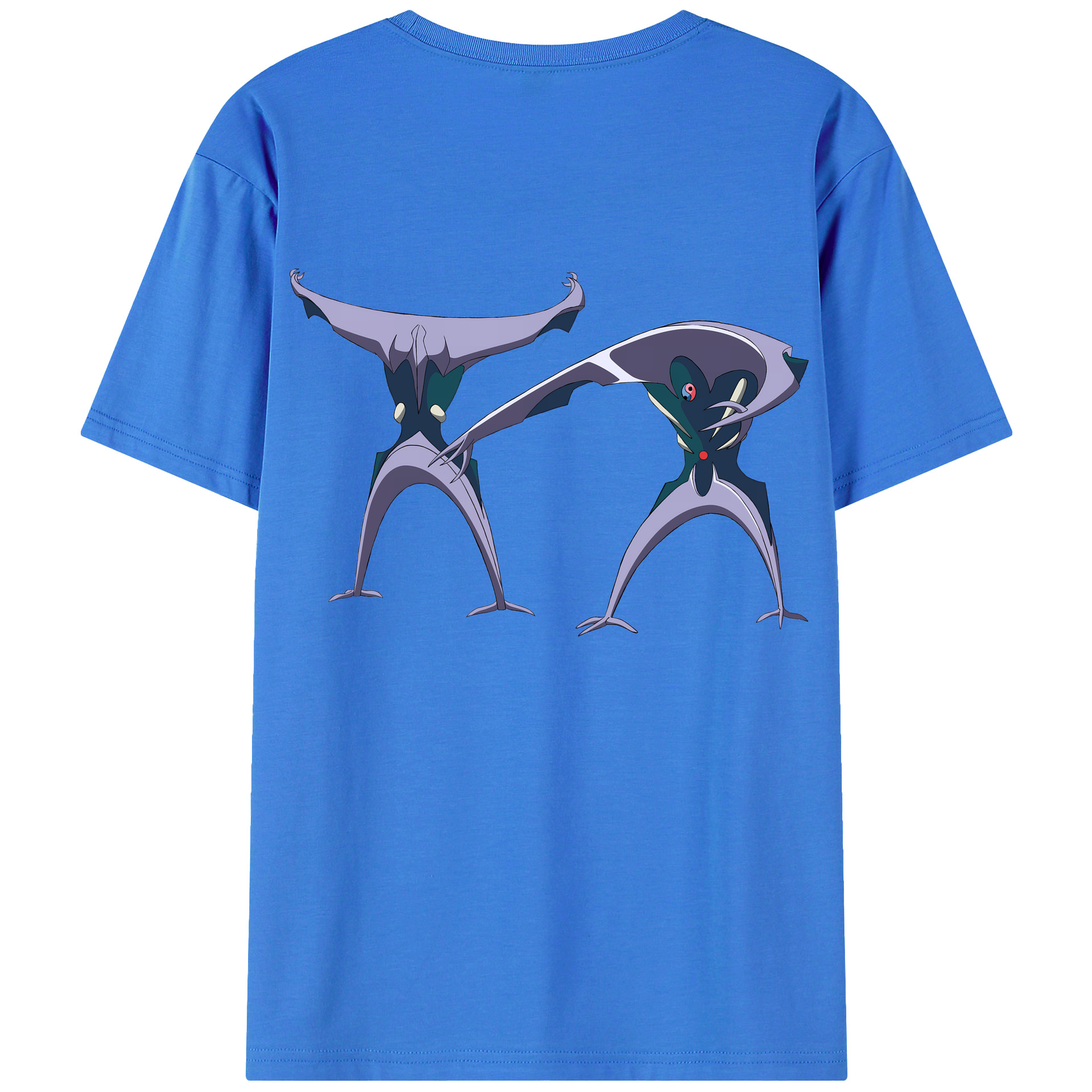 （画像用） EVA 新世紀エヴァンゲリオン 綿100％ メンズ半袖Tシャツ（バックプリント） 通気性