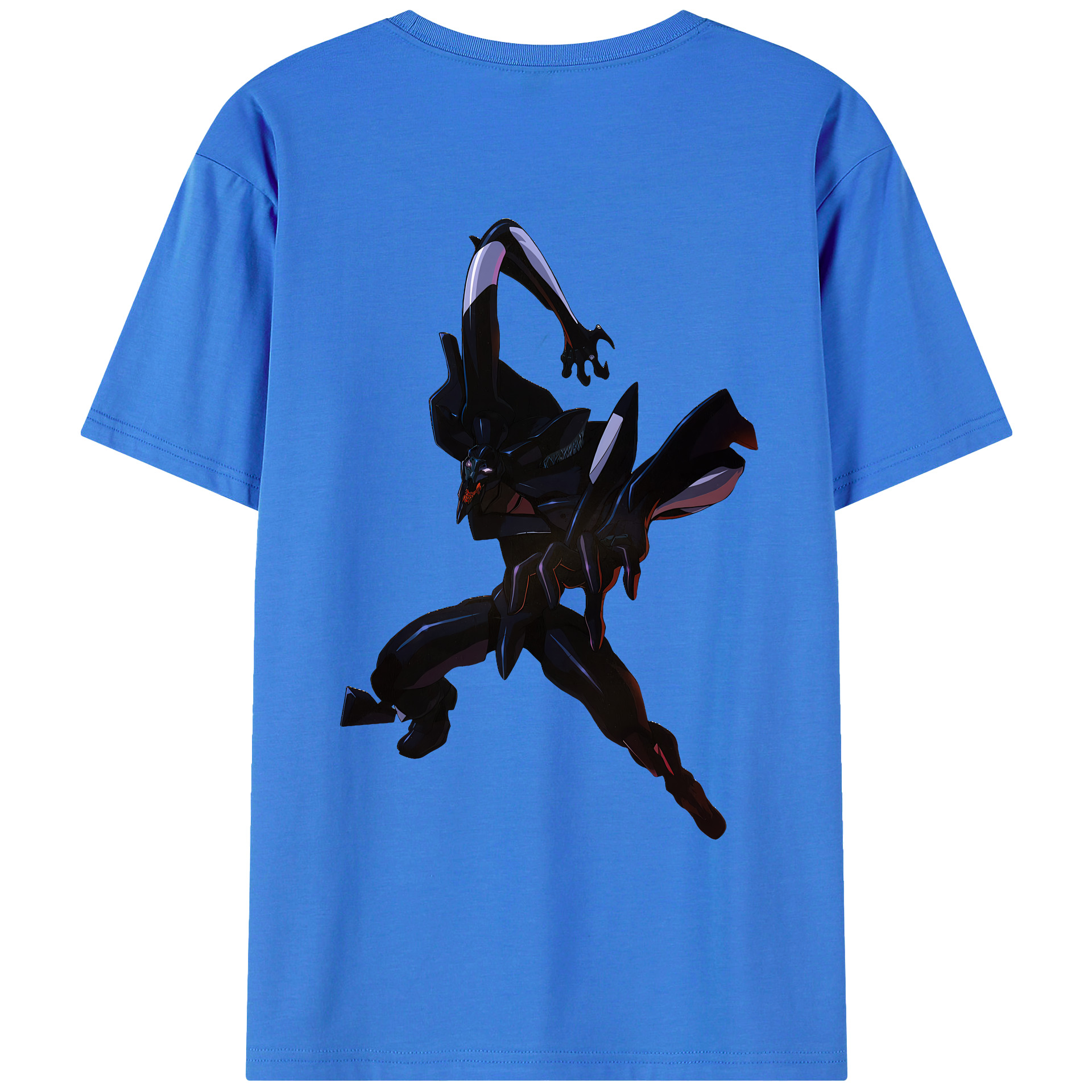 （画像用） EVA 新世紀エヴァンゲリオン 綿100％ メンズ半袖Tシャツ（バックプリント） 通気性