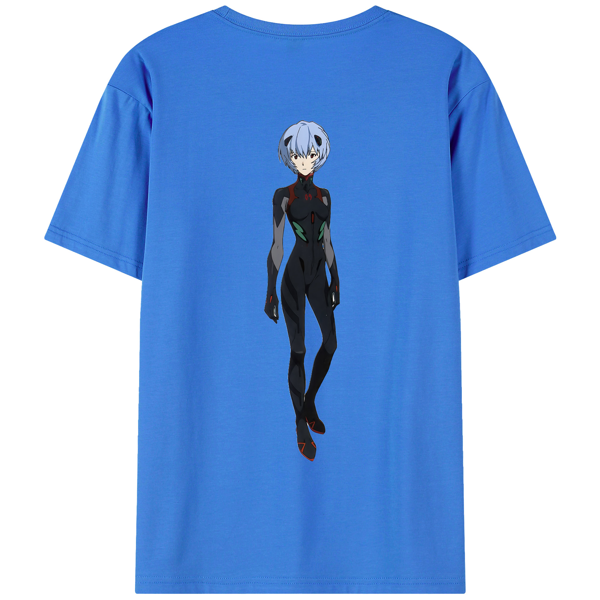 （画像用） EVA 新世紀エヴァンゲリオン 綿100％ メンズ半袖Tシャツ（バックプリント） 通気性