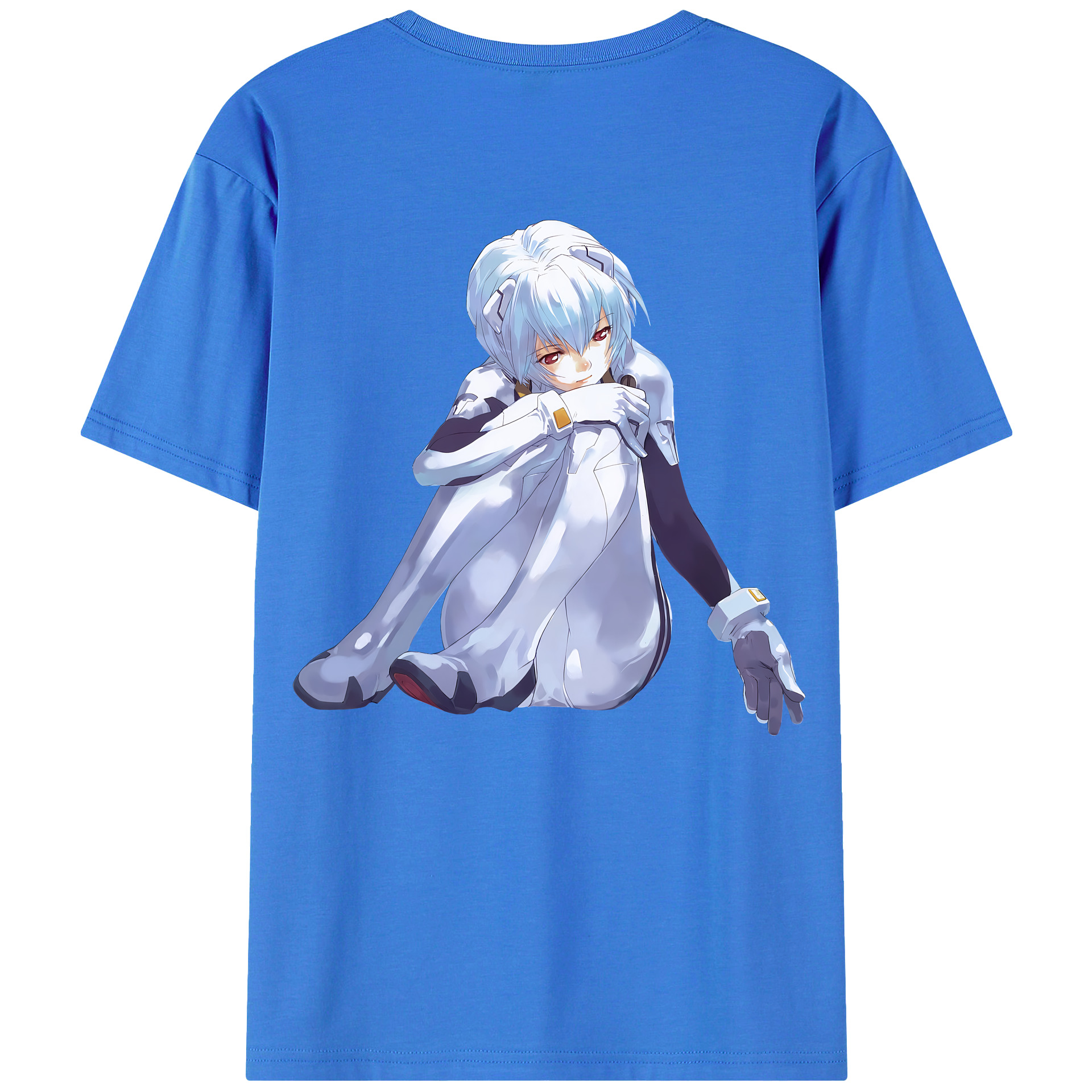 （画像用） EVA 新世紀エヴァンゲリオン 綿100％ メンズ半袖Tシャツ（バックプリント） 通気性
