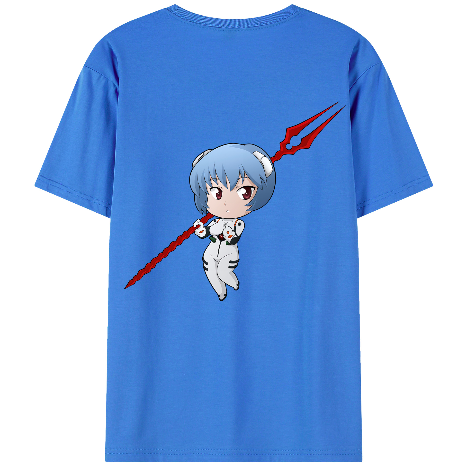 （画像用） EVA 新世紀エヴァンゲリオン 綿100％ メンズ半袖Tシャツ（バックプリント） 通気性