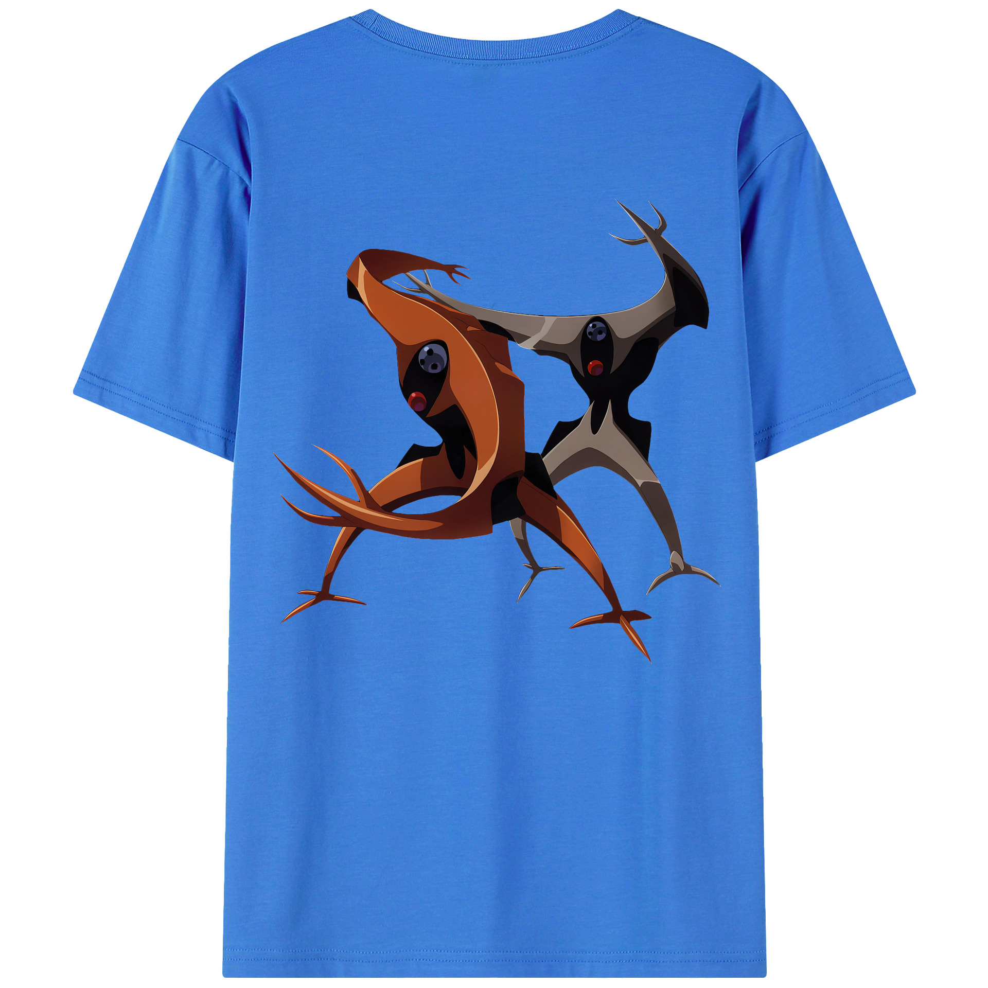 （画像用） EVA 新世紀エヴァンゲリオン 綿100％ メンズ半袖Tシャツ（バックプリント） 通気性
