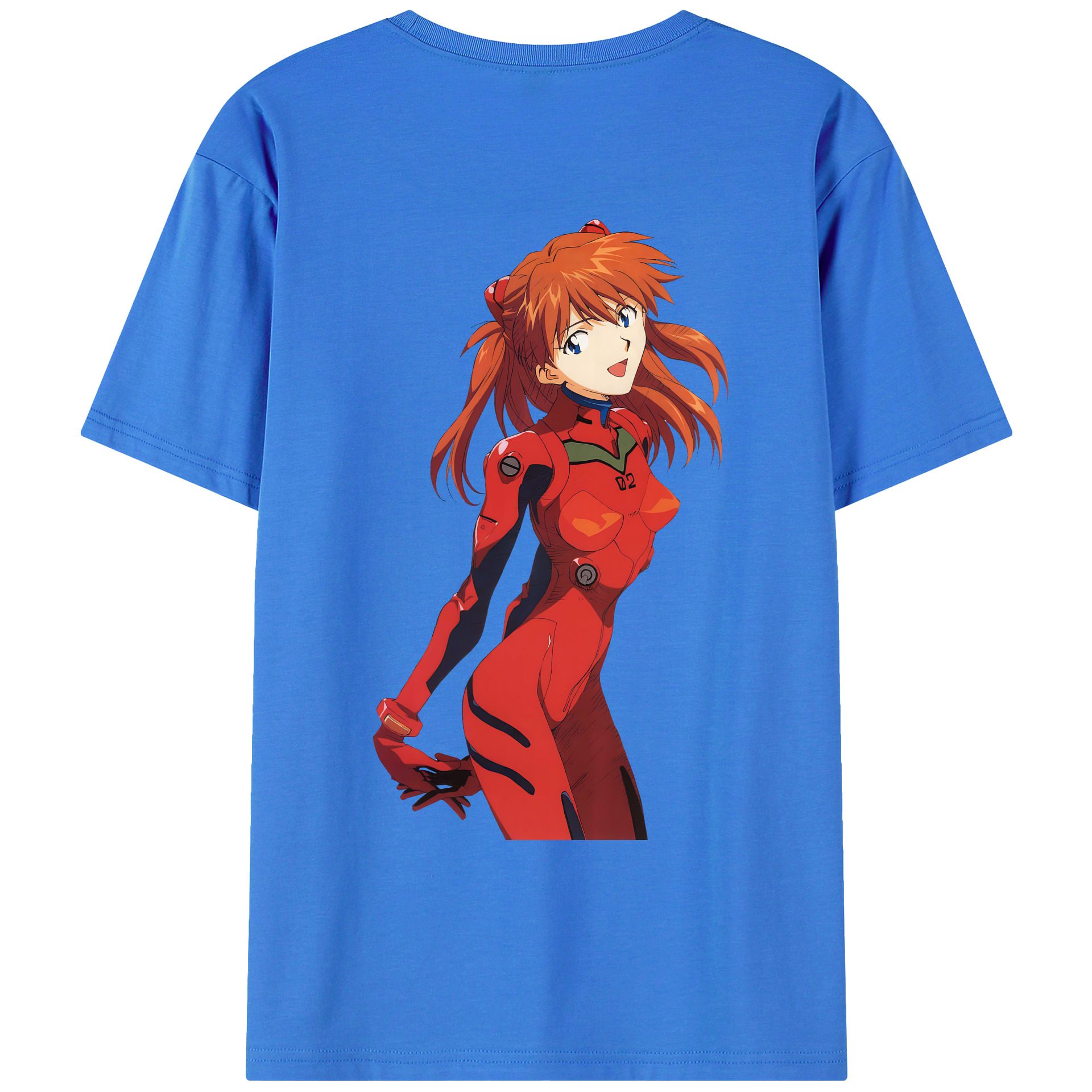 （画像用） EVA 新世紀エヴァンゲリオン 綿100％ メンズ半袖Tシャツ（バックプリント） 通気性