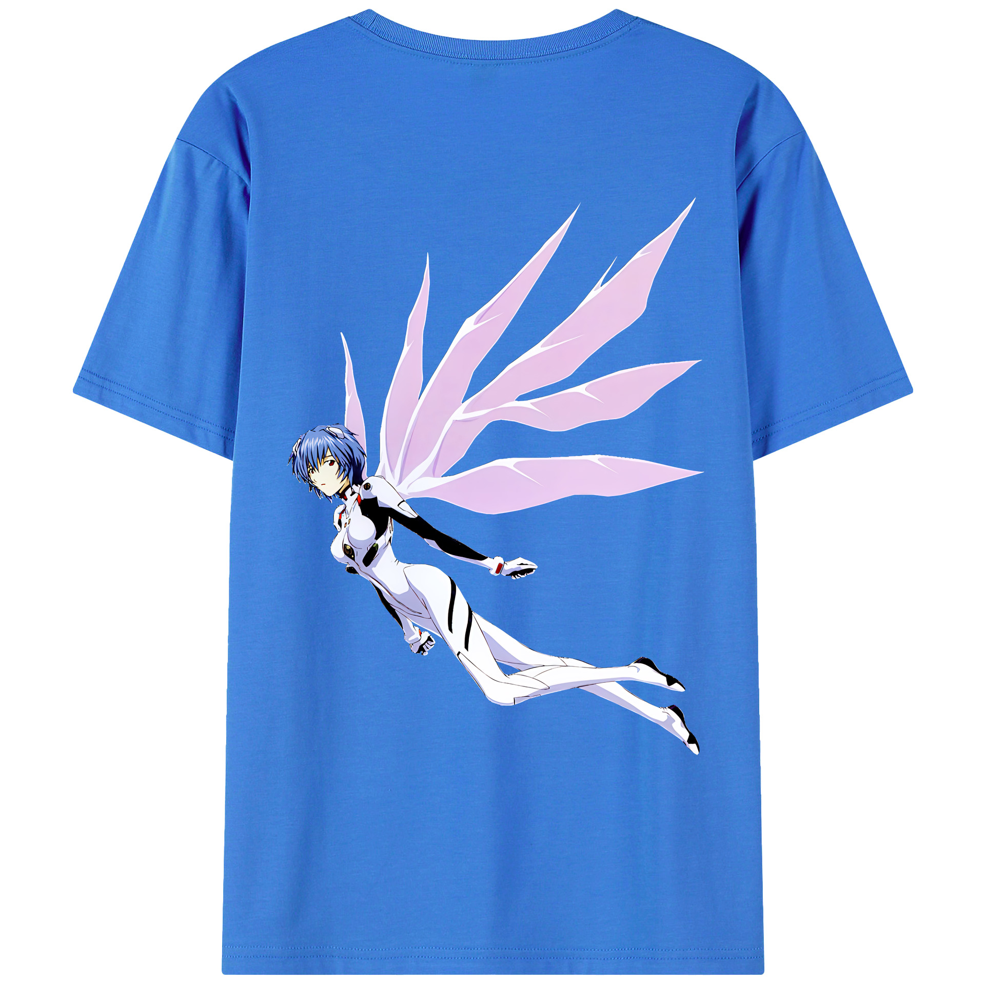 （画像用） EVA 新世紀エヴァンゲリオン 綿100％ メンズ半袖Tシャツ（バックプリント） 通気性