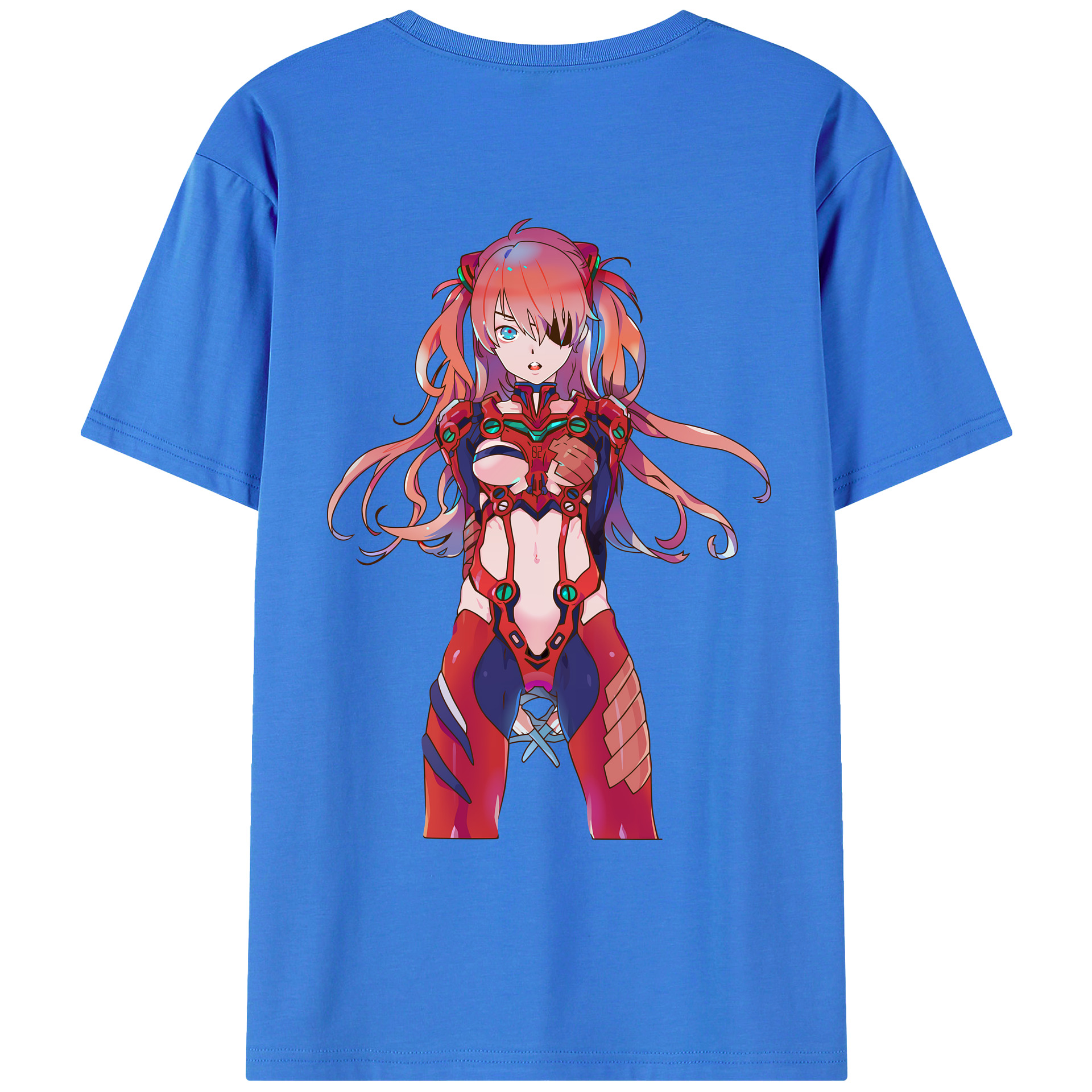 （画像用） EVA 新世紀エヴァンゲリオン 綿100％ メンズ半袖Tシャツ（バックプリント） 通気性