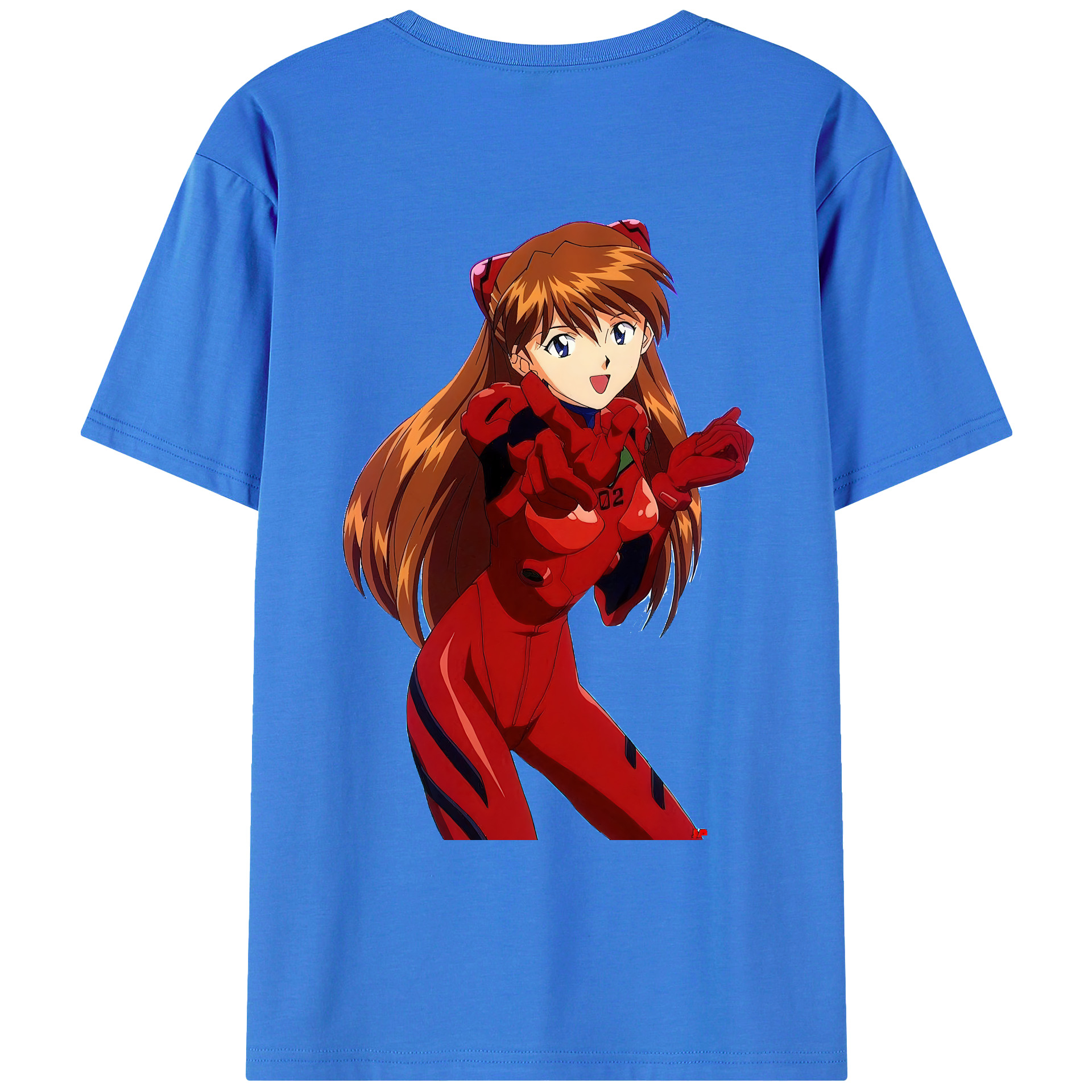 （画像用） EVA 新世紀エヴァンゲリオン 綿100％ メンズ半袖Tシャツ（バックプリント） 通気性