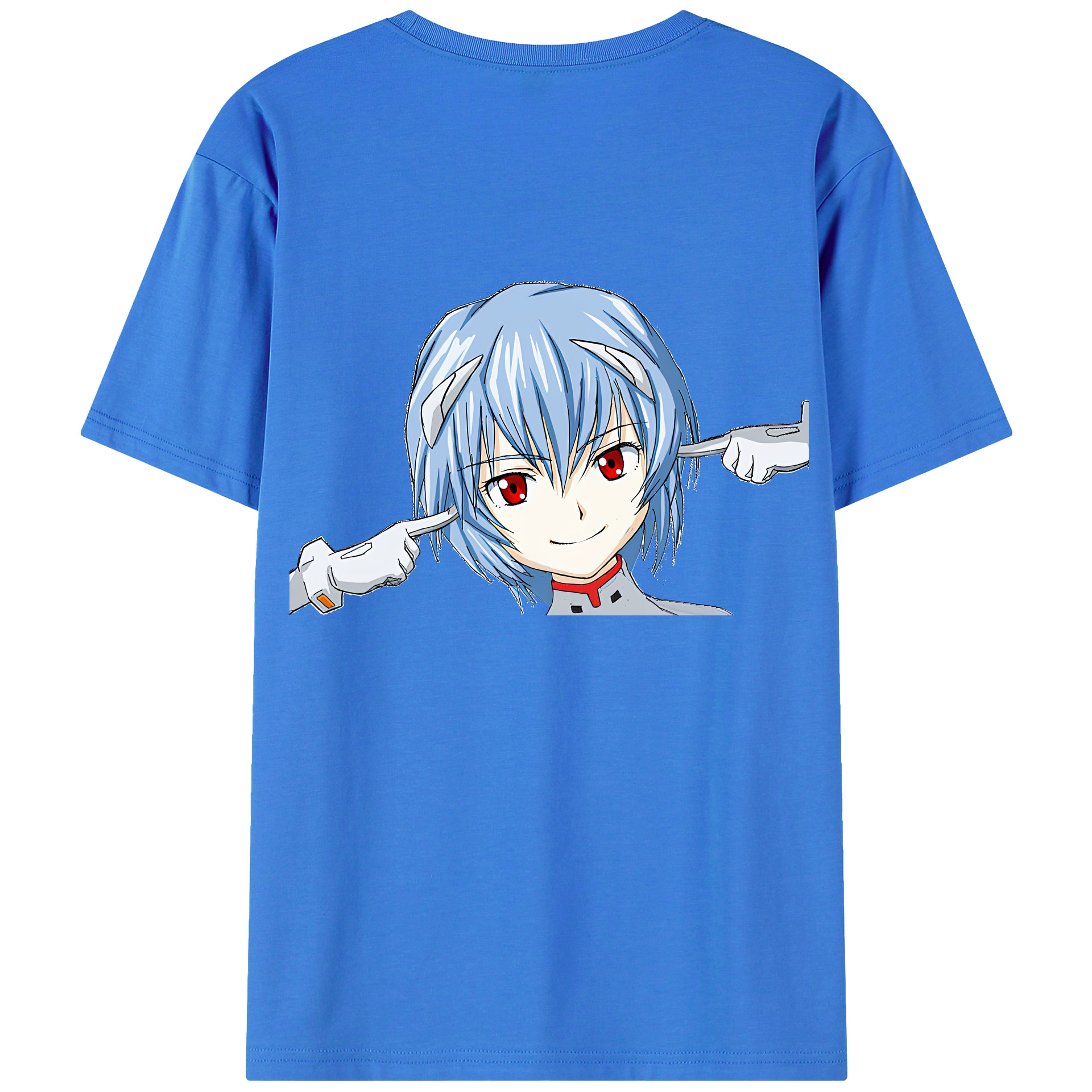 （画像用） EVA 新世紀エヴァンゲリオン 綿100％ メンズ半袖Tシャツ（バックプリント） 通気性