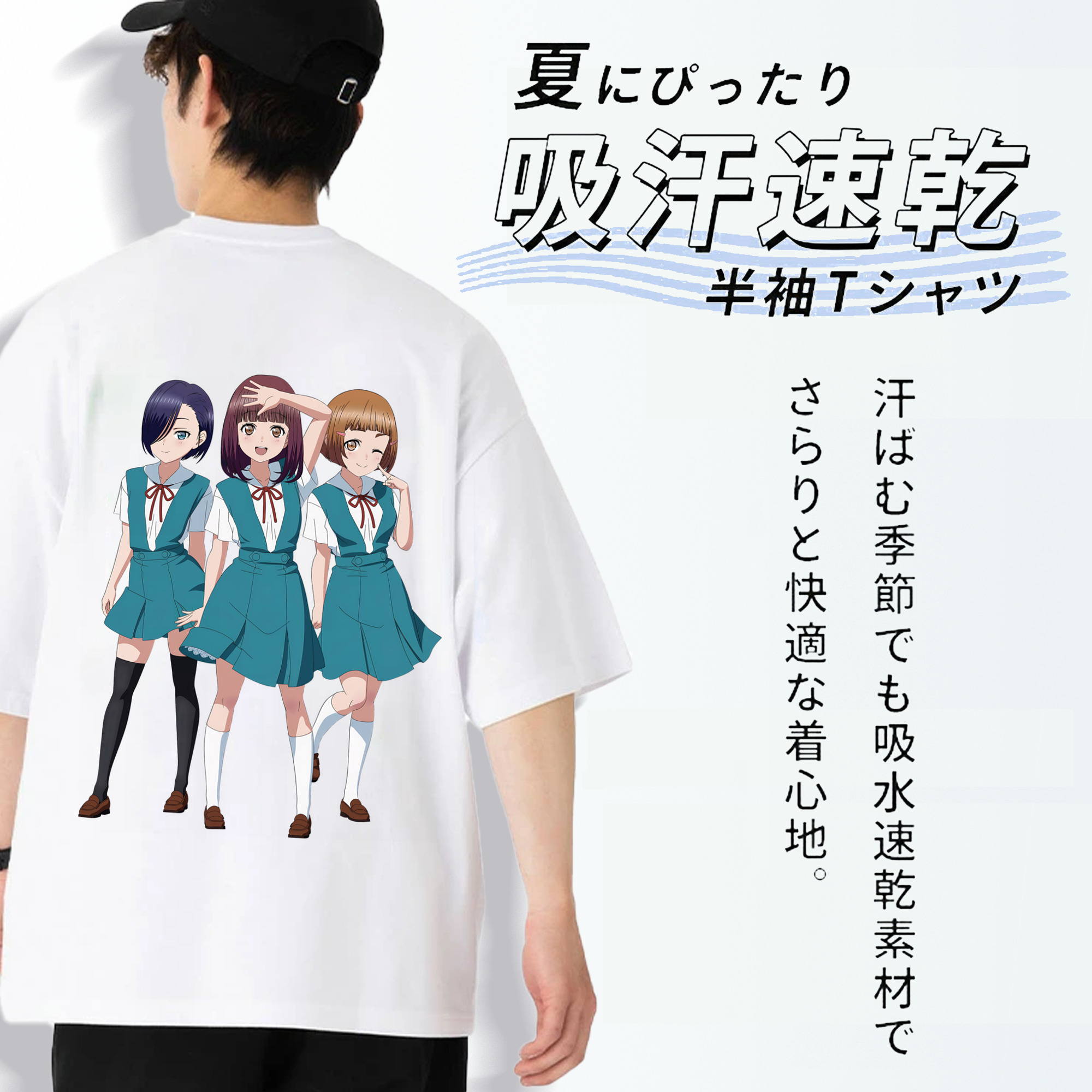 EVA 新世紀エヴァンゲリオン 綿100％ メンズ半袖Tシャツ（バックプリント） 通気性