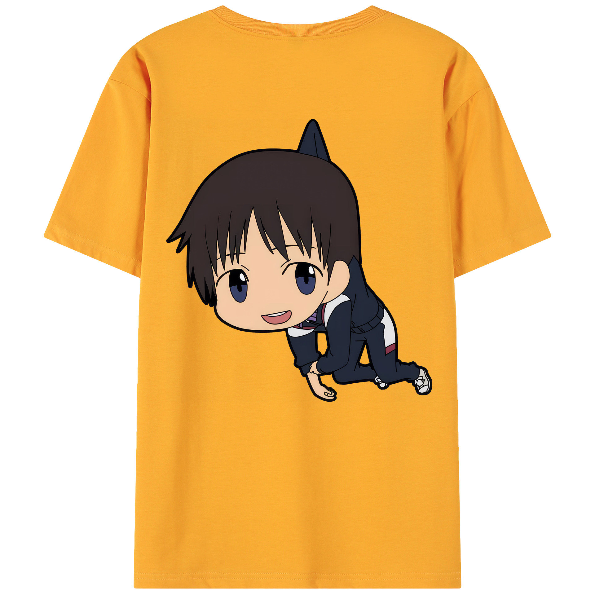 （画像用） EVA 新世紀エヴァンゲリオン 綿100％ メンズ半袖Tシャツ（バックプリント） 通気性