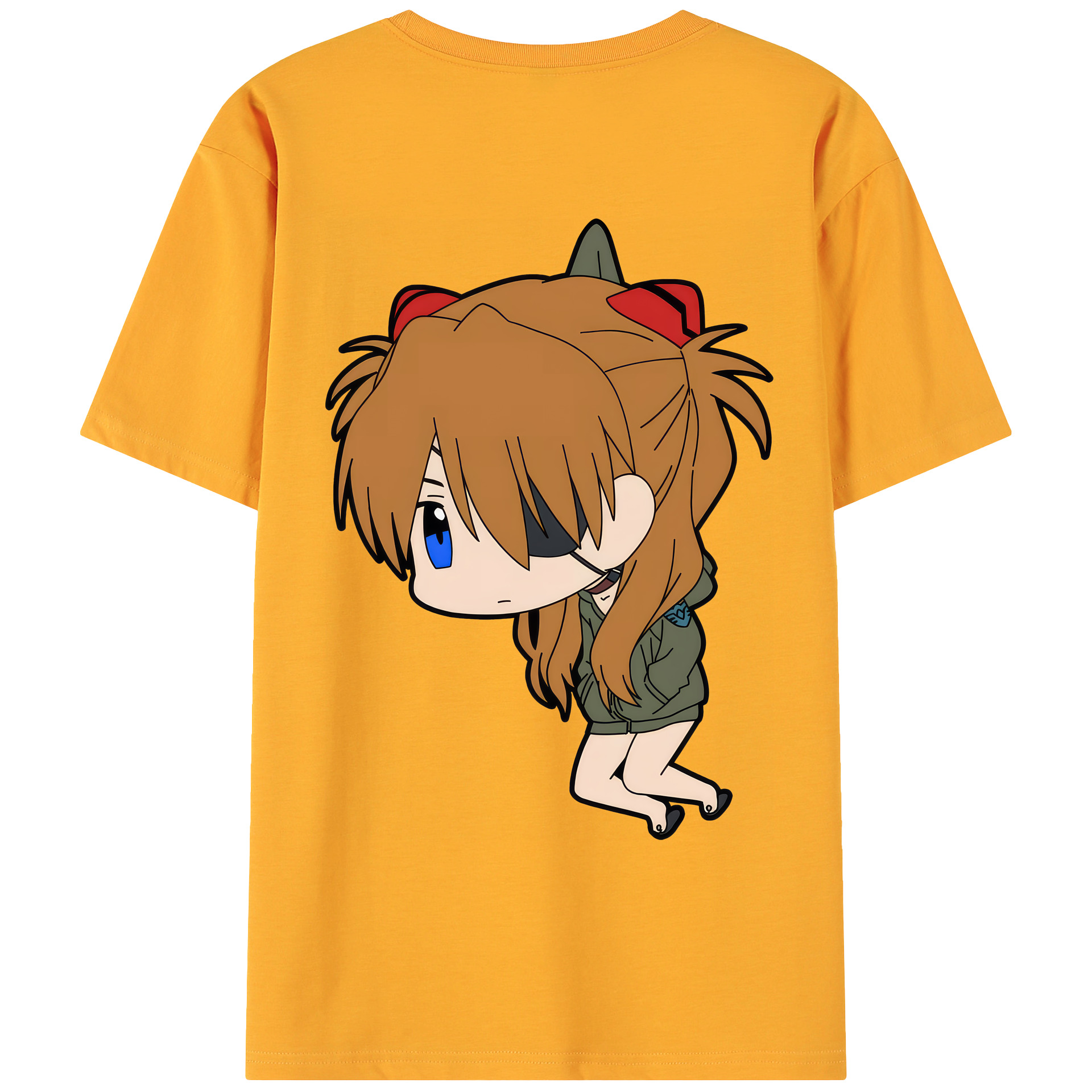 （画像用） EVA 新世紀エヴァンゲリオン 綿100％ メンズ半袖Tシャツ（バックプリント） 通気性