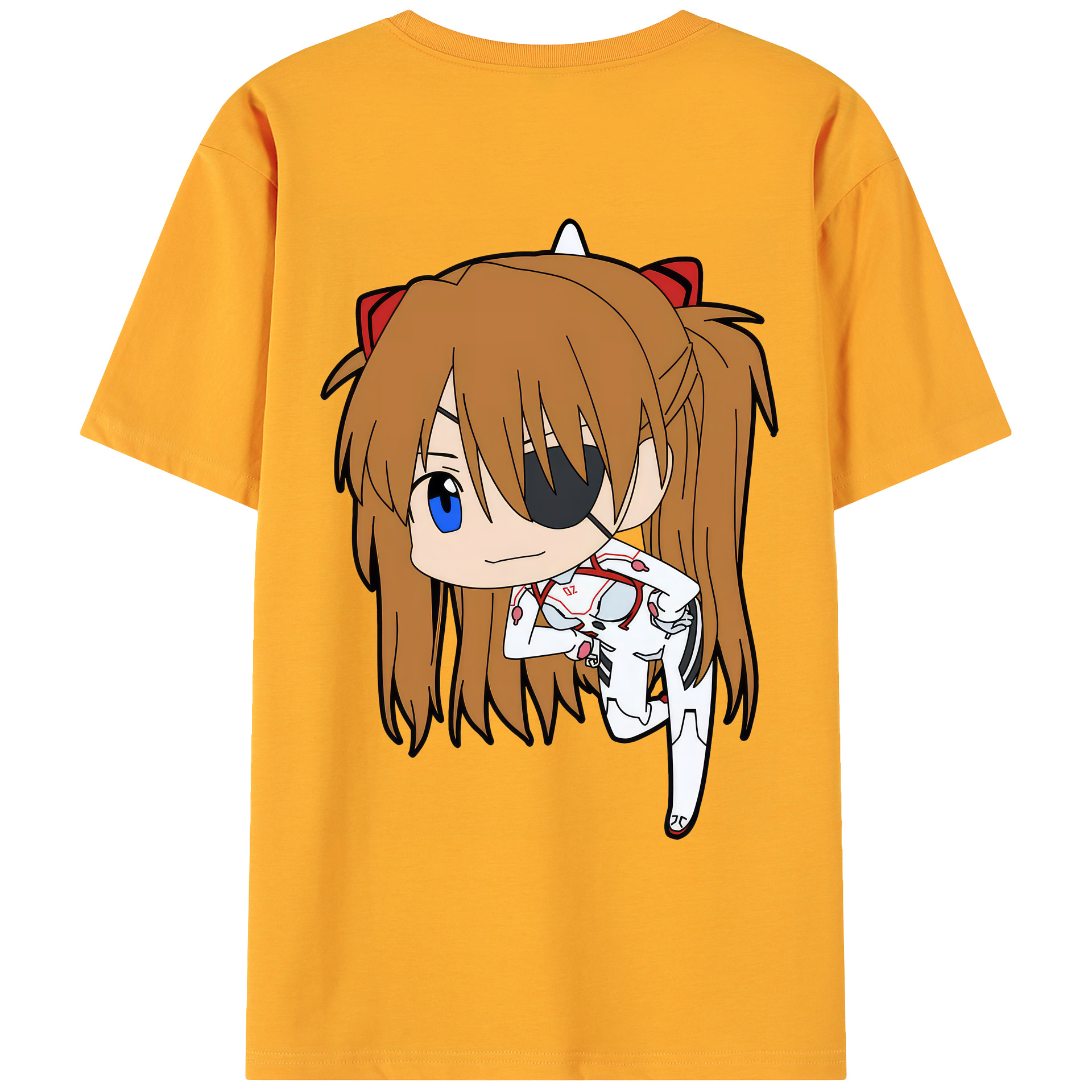 （画像用） EVA 新世紀エヴァンゲリオン 綿100％ メンズ半袖Tシャツ（バックプリント） 通気性