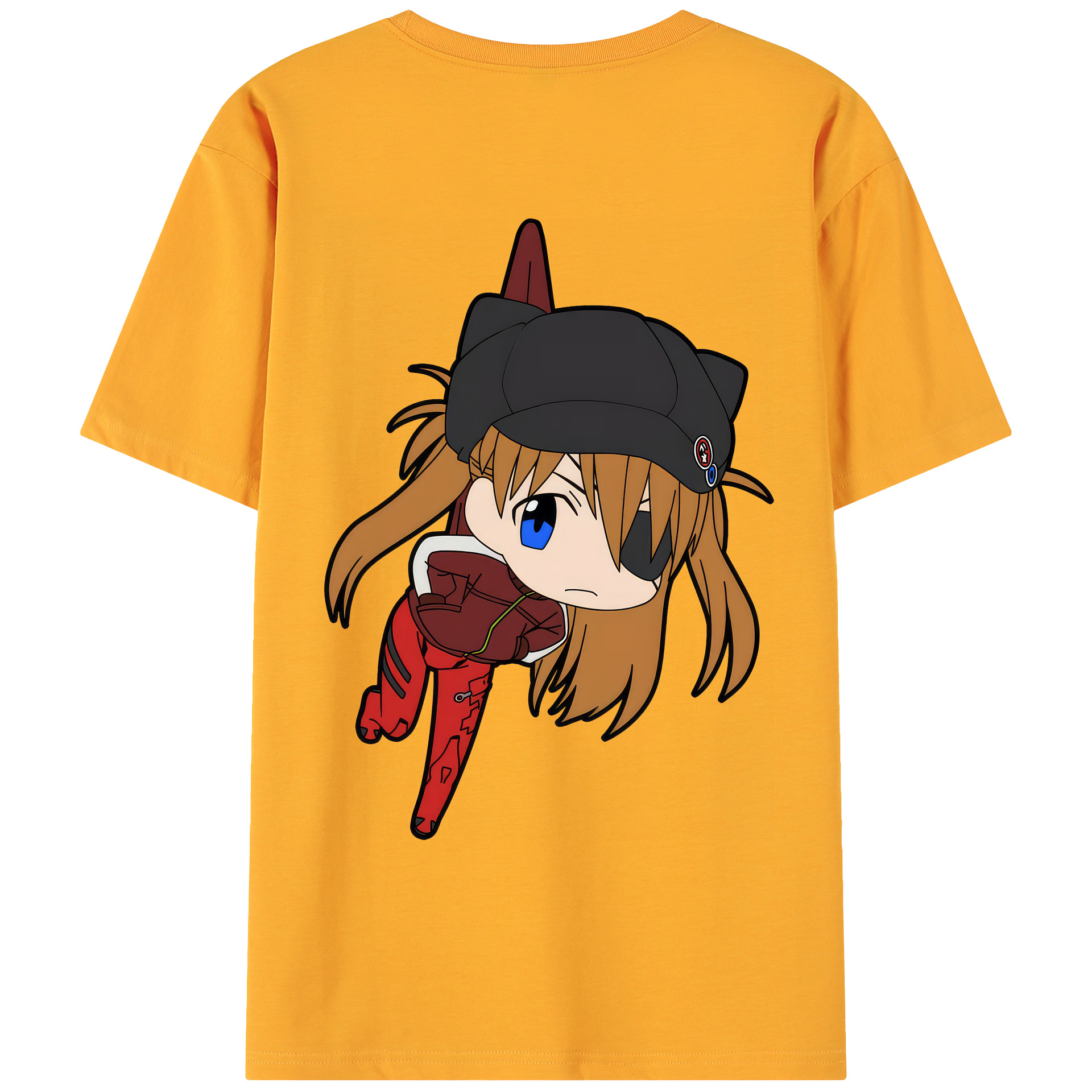 （画像用） EVA 新世紀エヴァンゲリオン 綿100％ メンズ半袖Tシャツ（バックプリント） 通気性