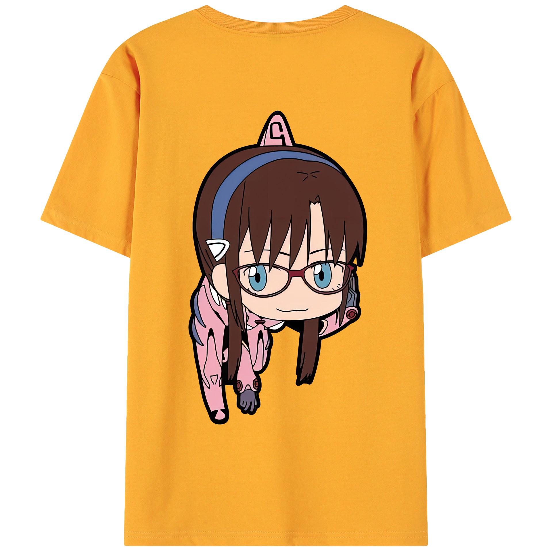 （画像用） EVA 新世紀エヴァンゲリオン 綿100％ メンズ半袖Tシャツ（バックプリント） 通気性