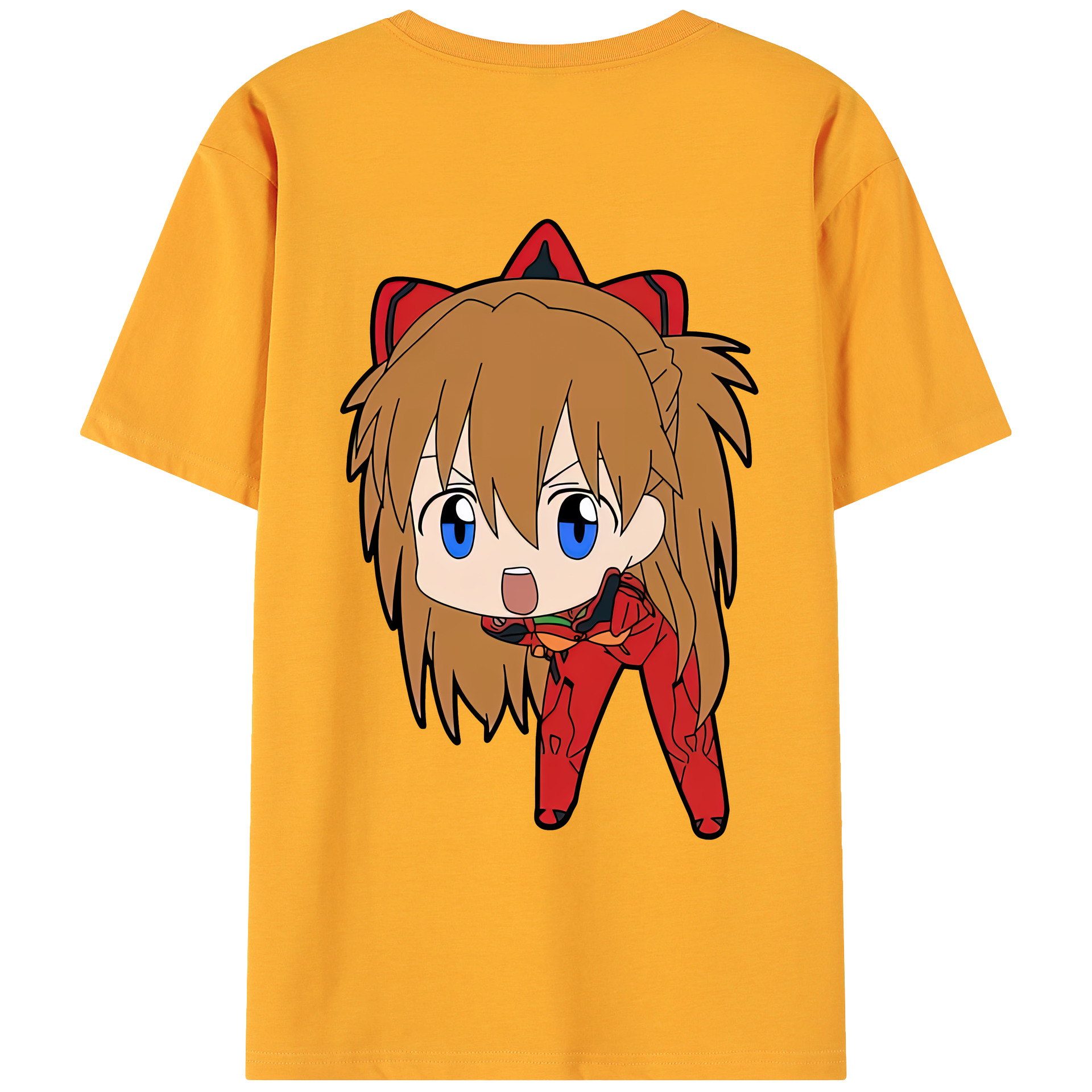 （画像用） EVA 新世紀エヴァンゲリオン 綿100％ メンズ半袖Tシャツ（バックプリント） 通気性