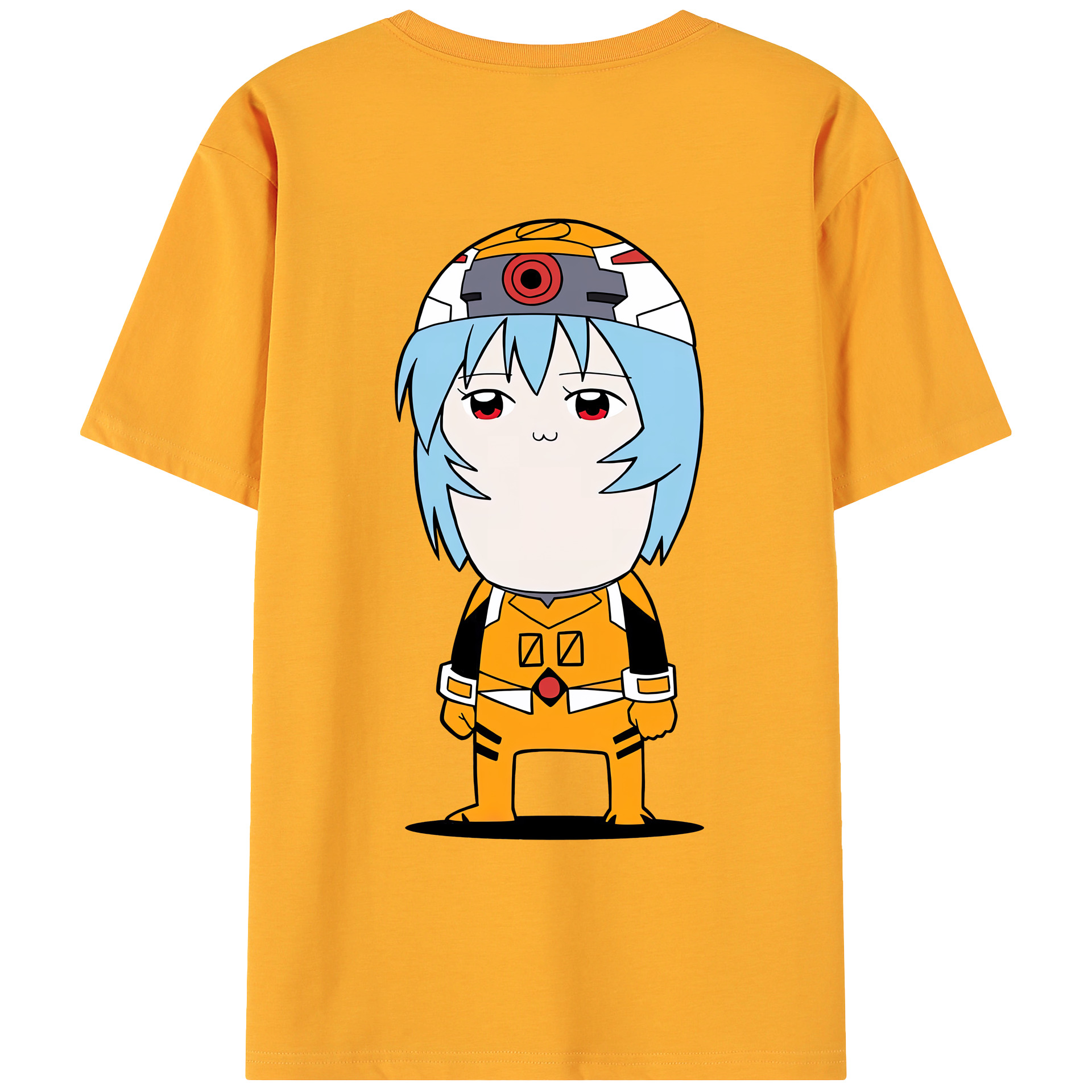 （画像用） EVA 新世紀エヴァンゲリオン 綿100％ メンズ半袖Tシャツ（バックプリント） 通気性