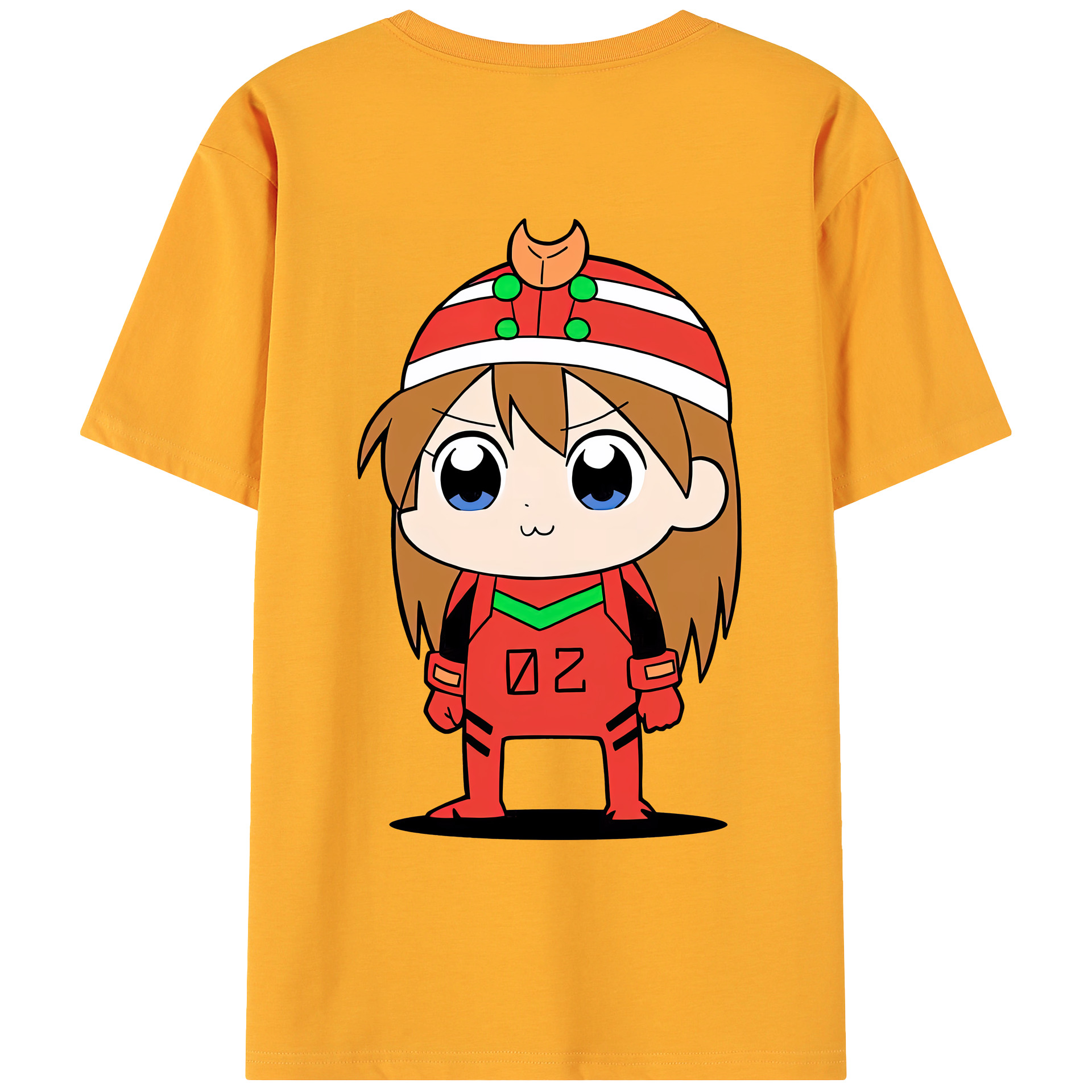 （画像用） EVA 新世紀エヴァンゲリオン 綿100％ メンズ半袖Tシャツ（バックプリント） 通気性