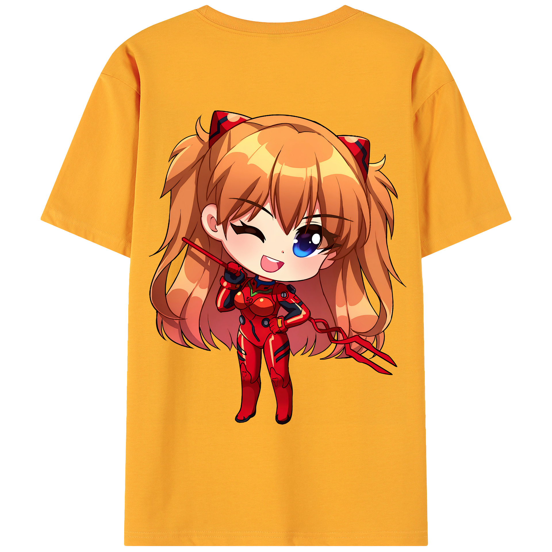 （画像用） EVA 新世紀エヴァンゲリオン 綿100％ メンズ半袖Tシャツ（バックプリント） 通気性