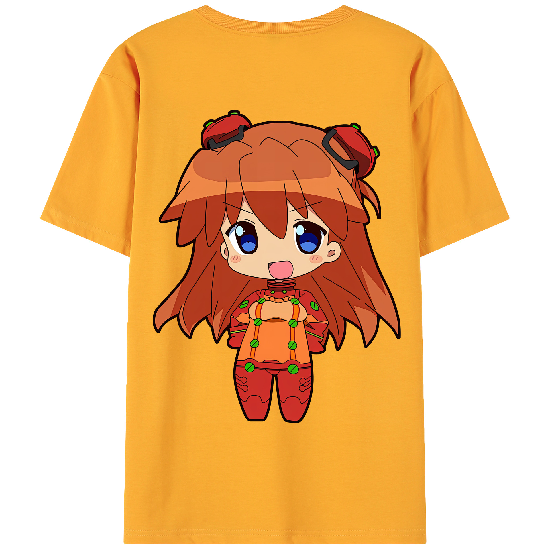 （画像用） EVA 新世紀エヴァンゲリオン 綿100％ メンズ半袖Tシャツ（バックプリント） 通気性