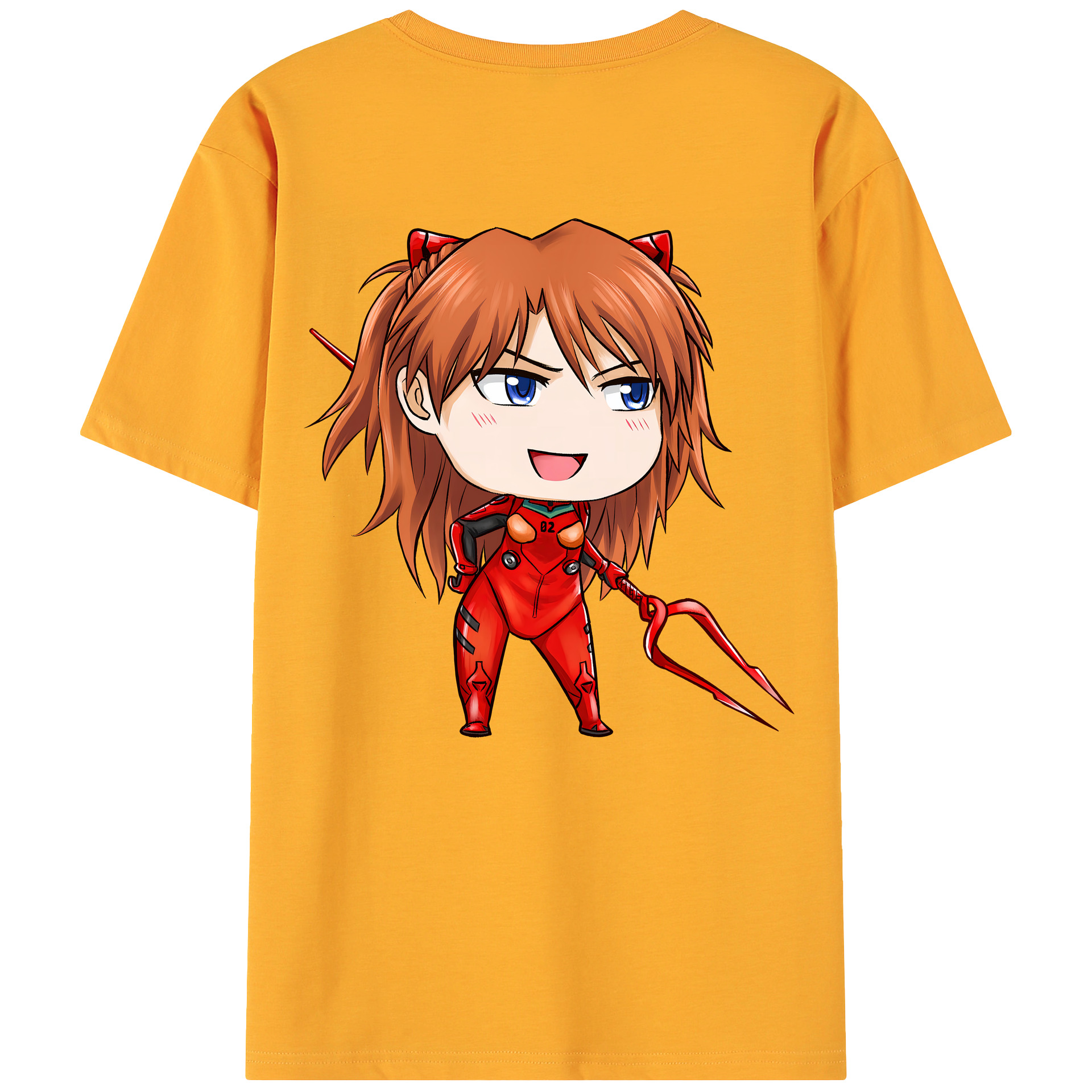 （画像用） EVA 新世紀エヴァンゲリオン 綿100％ メンズ半袖Tシャツ（バックプリント） 通気性