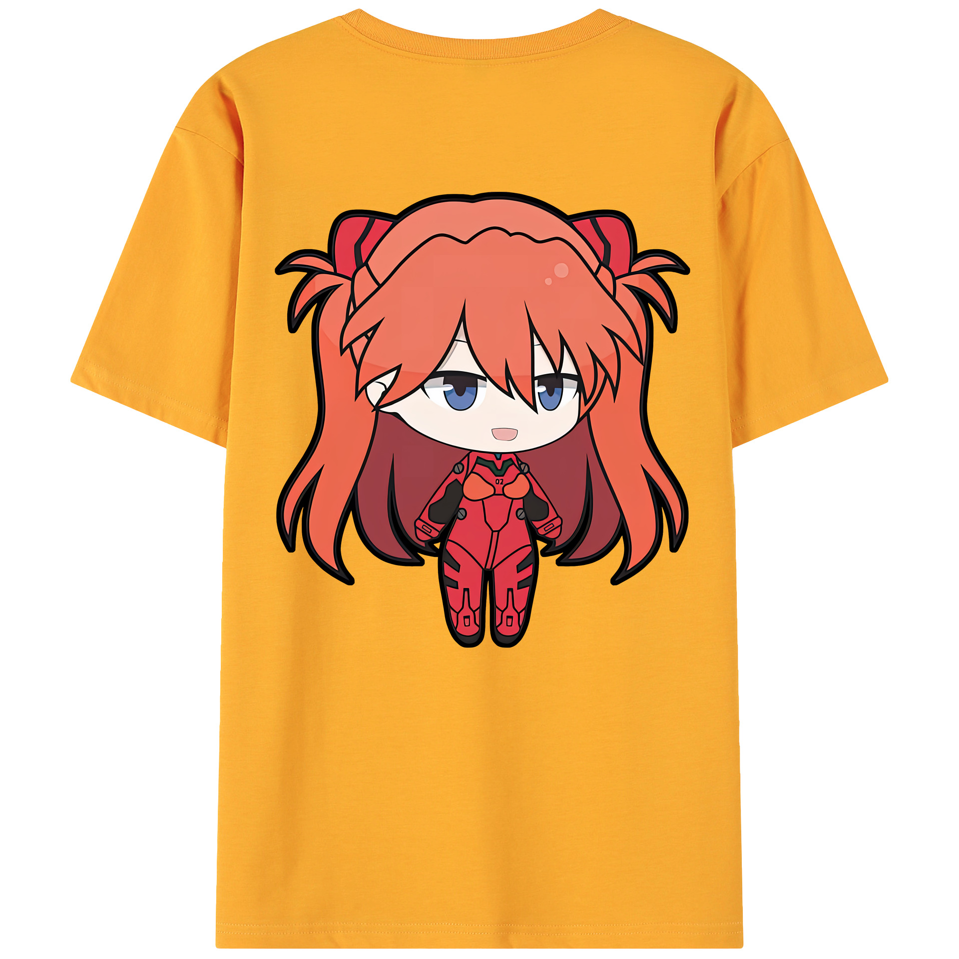 （画像用） EVA 新世紀エヴァンゲリオン 綿100％ メンズ半袖Tシャツ（バックプリント） 通気性