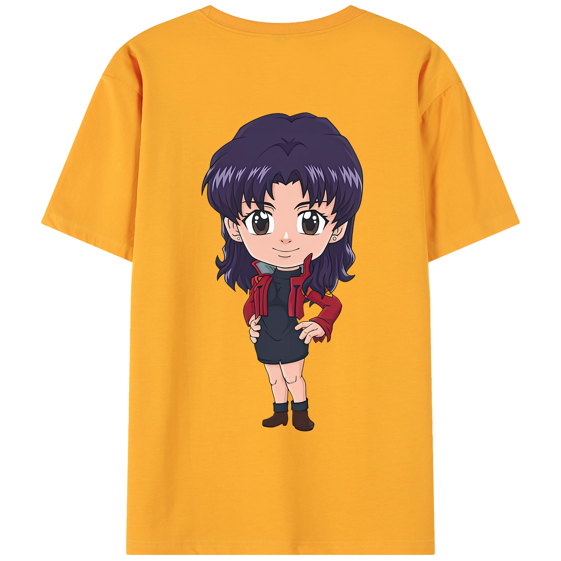 （画像用） EVA 新世紀エヴァンゲリオン 綿100％ メンズ半袖Tシャツ（バックプリント） 通気性