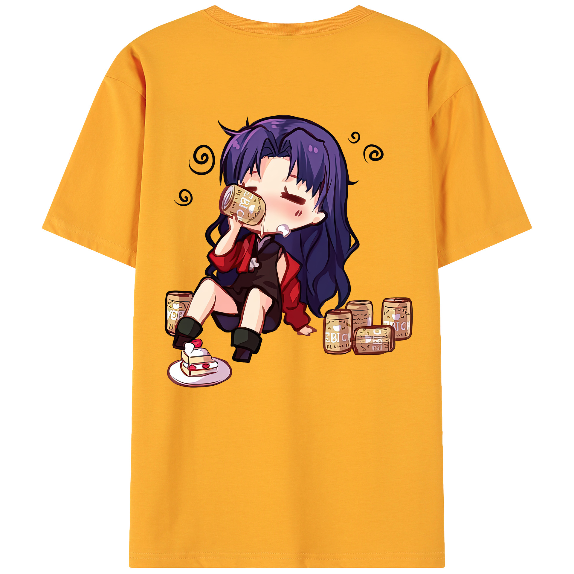 （画像用） EVA 新世紀エヴァンゲリオン 綿100％ メンズ半袖Tシャツ（バックプリント） 通気性