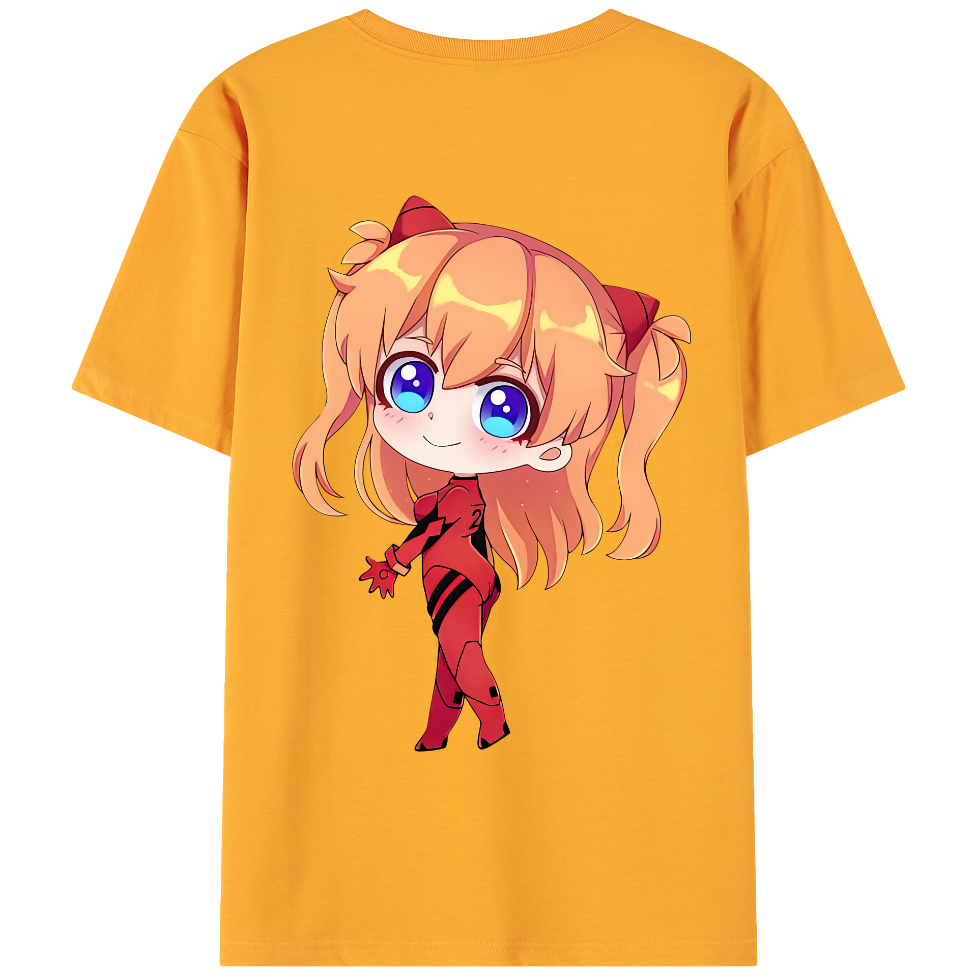 （画像用） EVA 新世紀エヴァンゲリオン 綿100％ メンズ半袖Tシャツ（バックプリント） 通気性