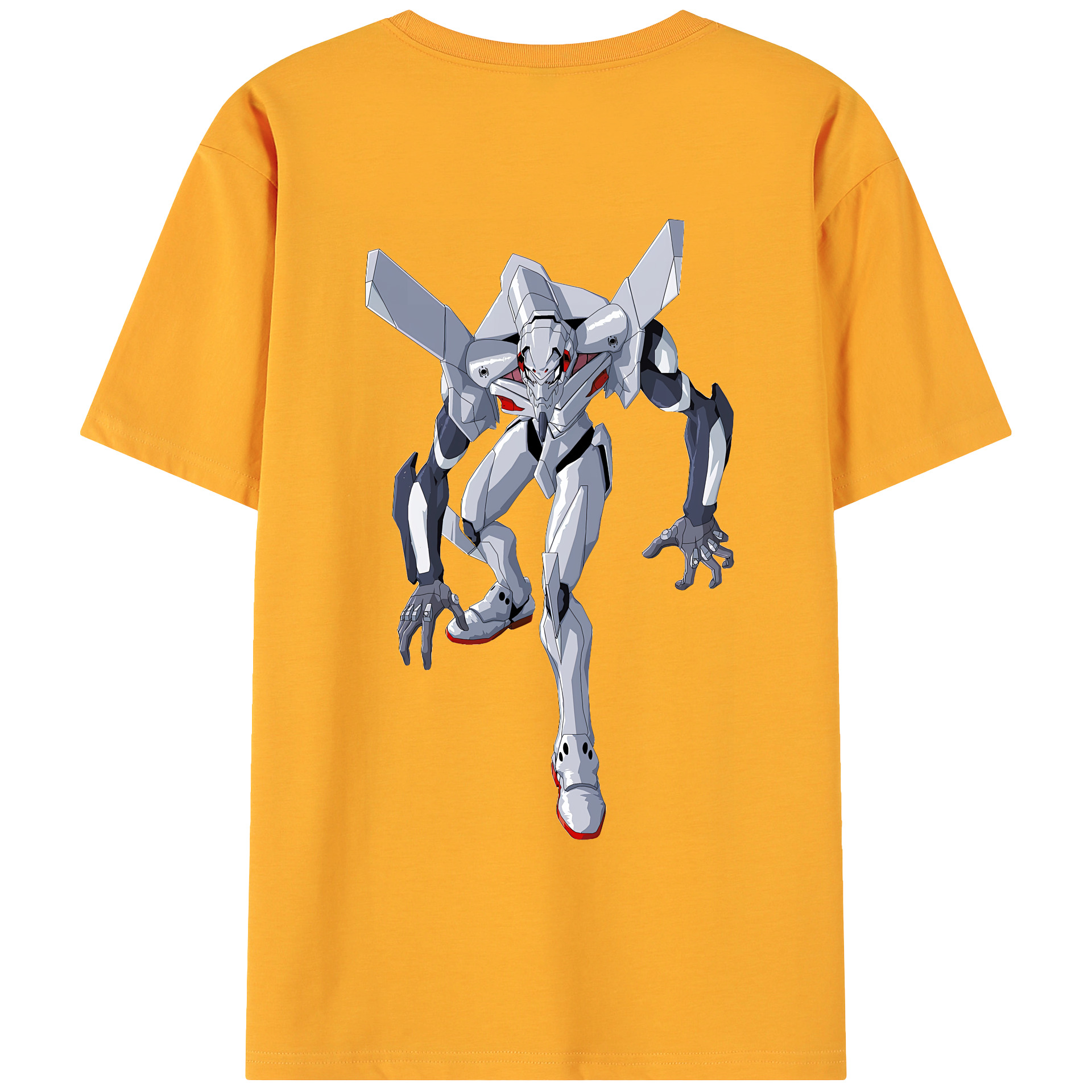 （画像用） EVA 新世紀エヴァンゲリオン 綿100％ メンズ半袖Tシャツ（バックプリント） 通気性