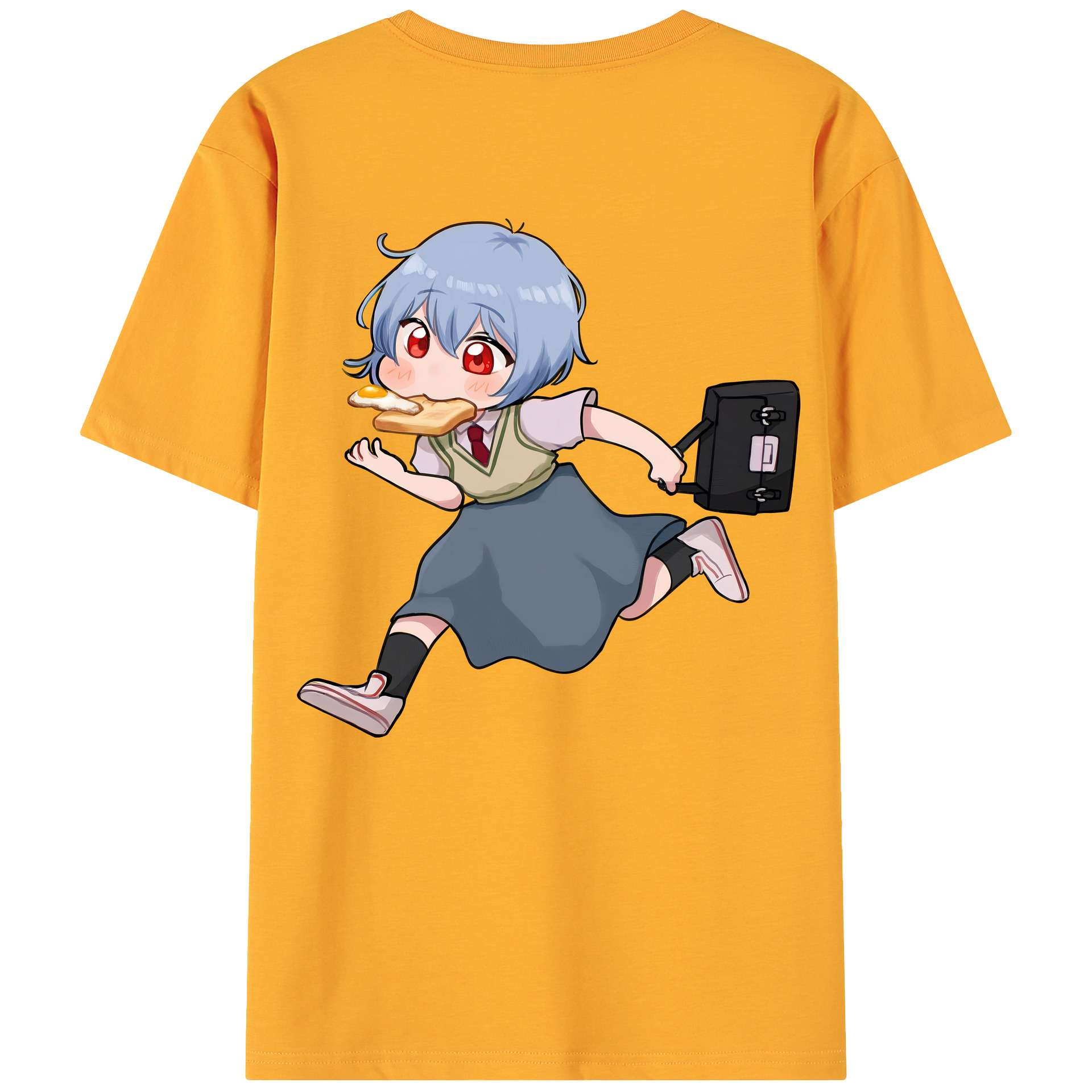 （画像用） EVA 新世紀エヴァンゲリオン 綿100％ メンズ半袖Tシャツ（バックプリント） 通気性
