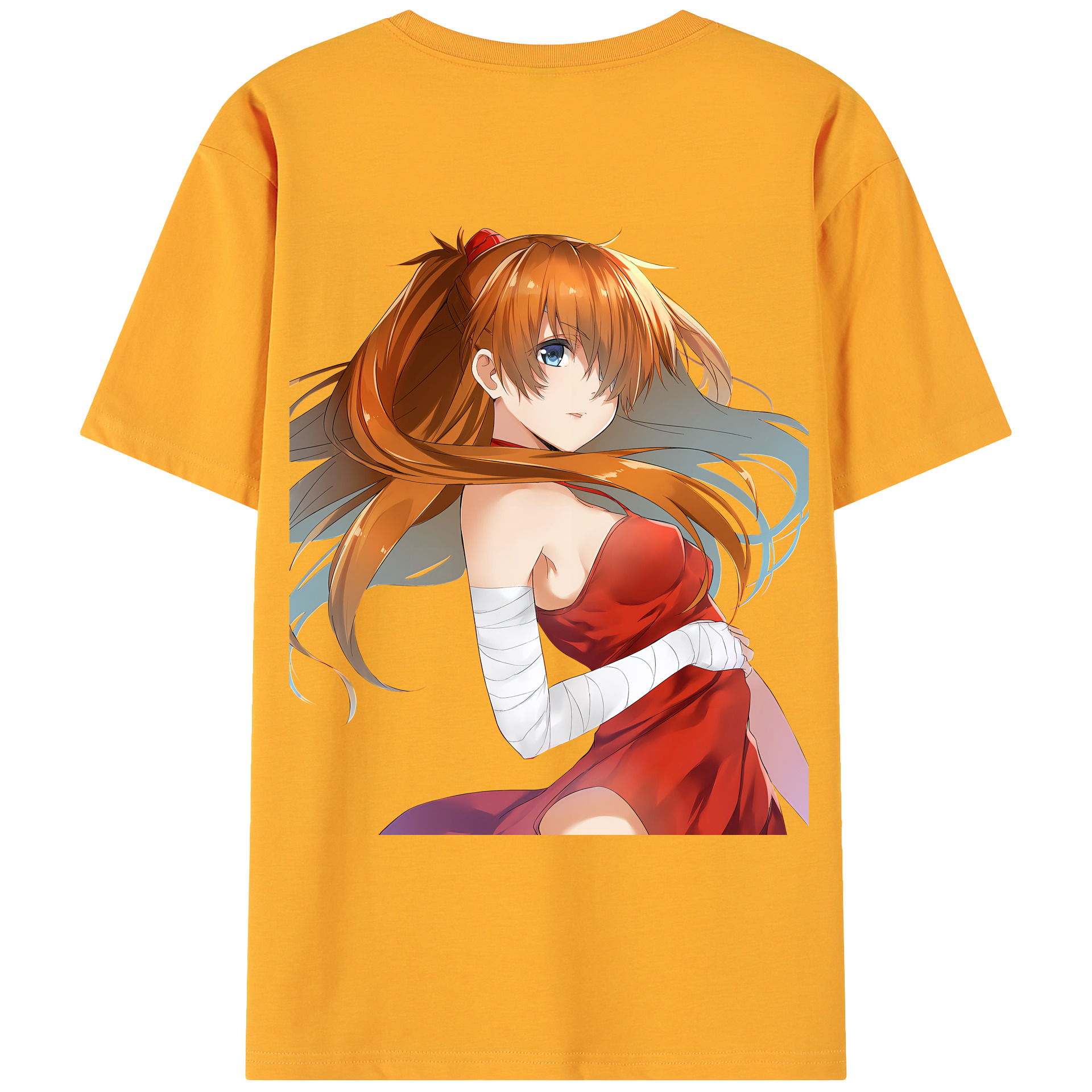 （画像用） EVA 新世紀エヴァンゲリオン 綿100％ メンズ半袖Tシャツ（バックプリント） 通気性