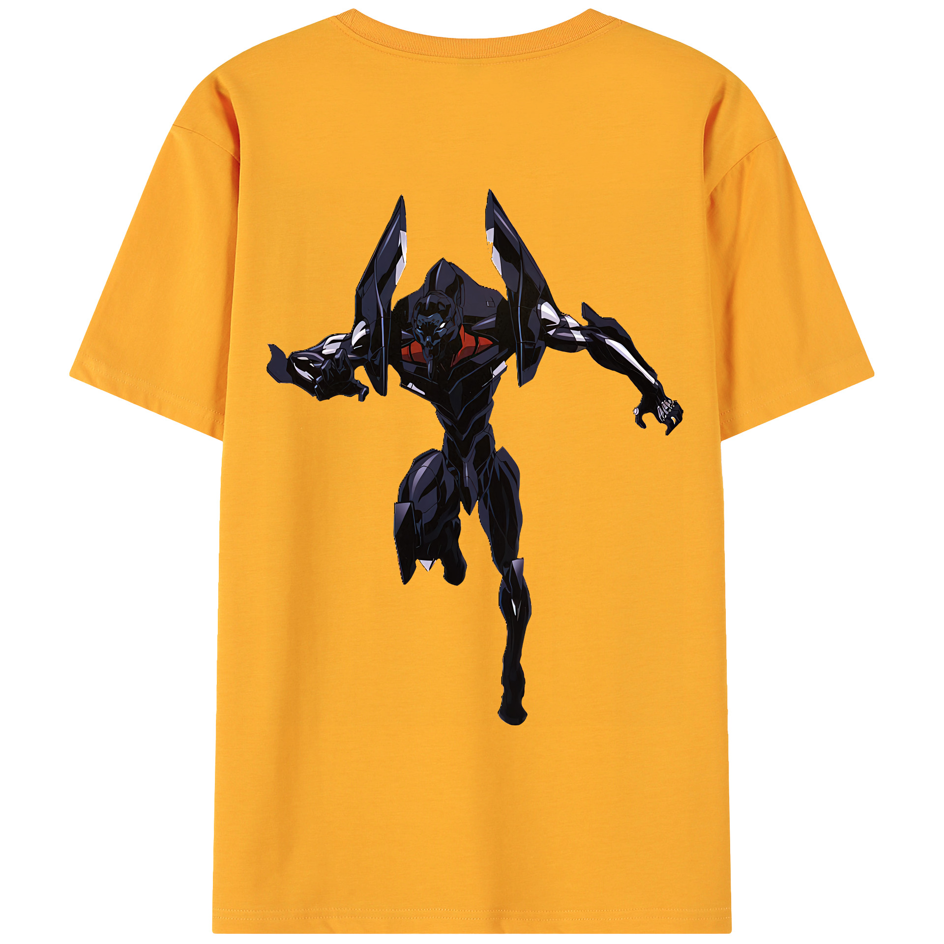 （画像用） EVA 新世紀エヴァンゲリオン 綿100％ メンズ半袖Tシャツ（バックプリント） 通気性