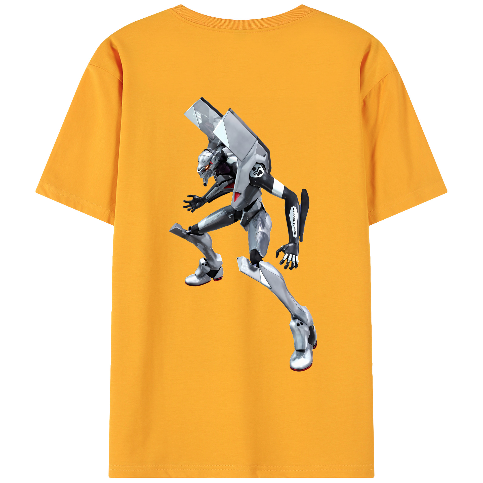 （画像用） EVA 新世紀エヴァンゲリオン 綿100％ メンズ半袖Tシャツ（バックプリント） 通気性