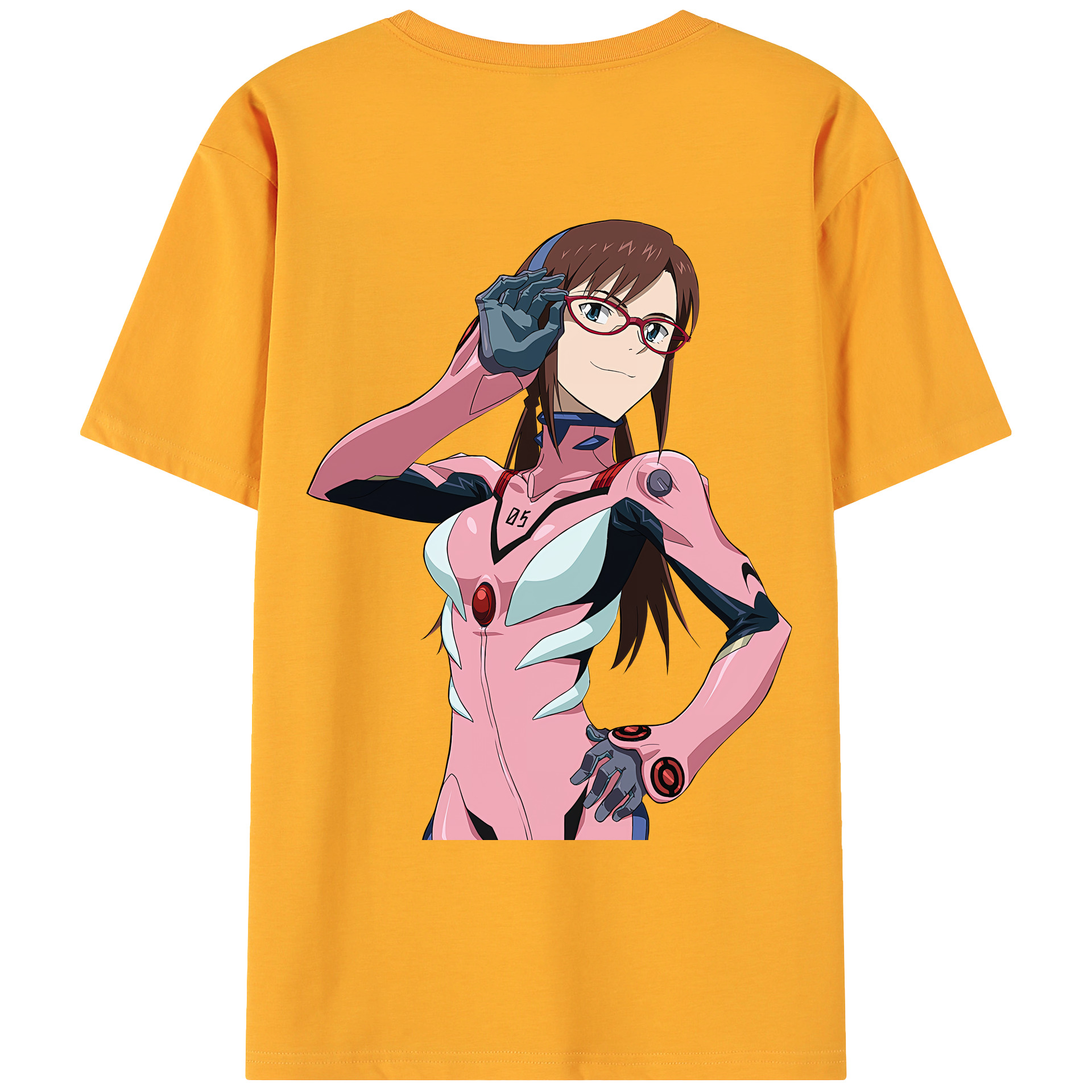 （画像用） EVA 新世紀エヴァンゲリオン 綿100％ メンズ半袖Tシャツ（バックプリント） 通気性