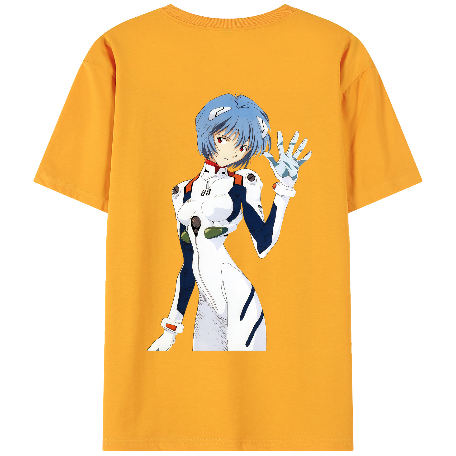 （画像用） EVA 新世紀エヴァンゲリオン 綿100％ メンズ半袖Tシャツ（バックプリント） 通気性