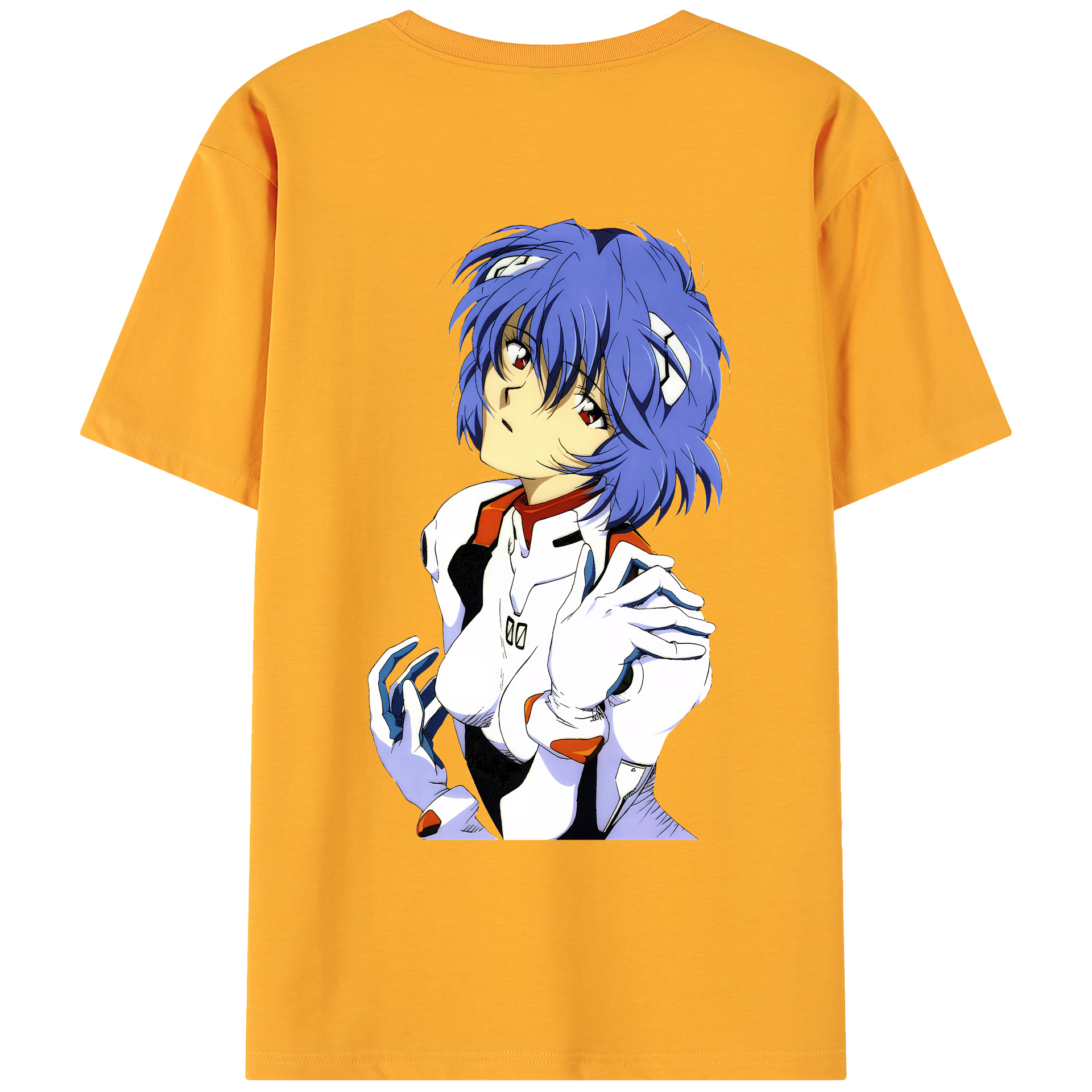 （画像用） EVA 新世紀エヴァンゲリオン 綿100％ メンズ半袖Tシャツ（バックプリント） 通気性