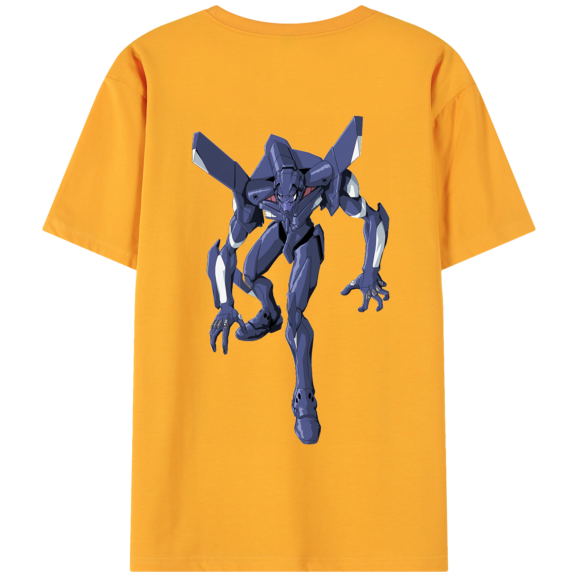 （画像用） EVA 新世紀エヴァンゲリオン 綿100％ メンズ半袖Tシャツ（バックプリント） 通気性