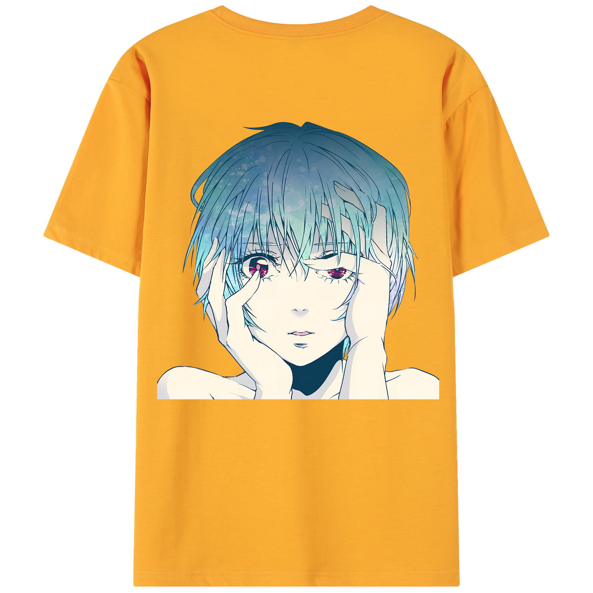 （画像用） EVA 新世紀エヴァンゲリオン 綿100％ メンズ半袖Tシャツ（バックプリント） 通気性