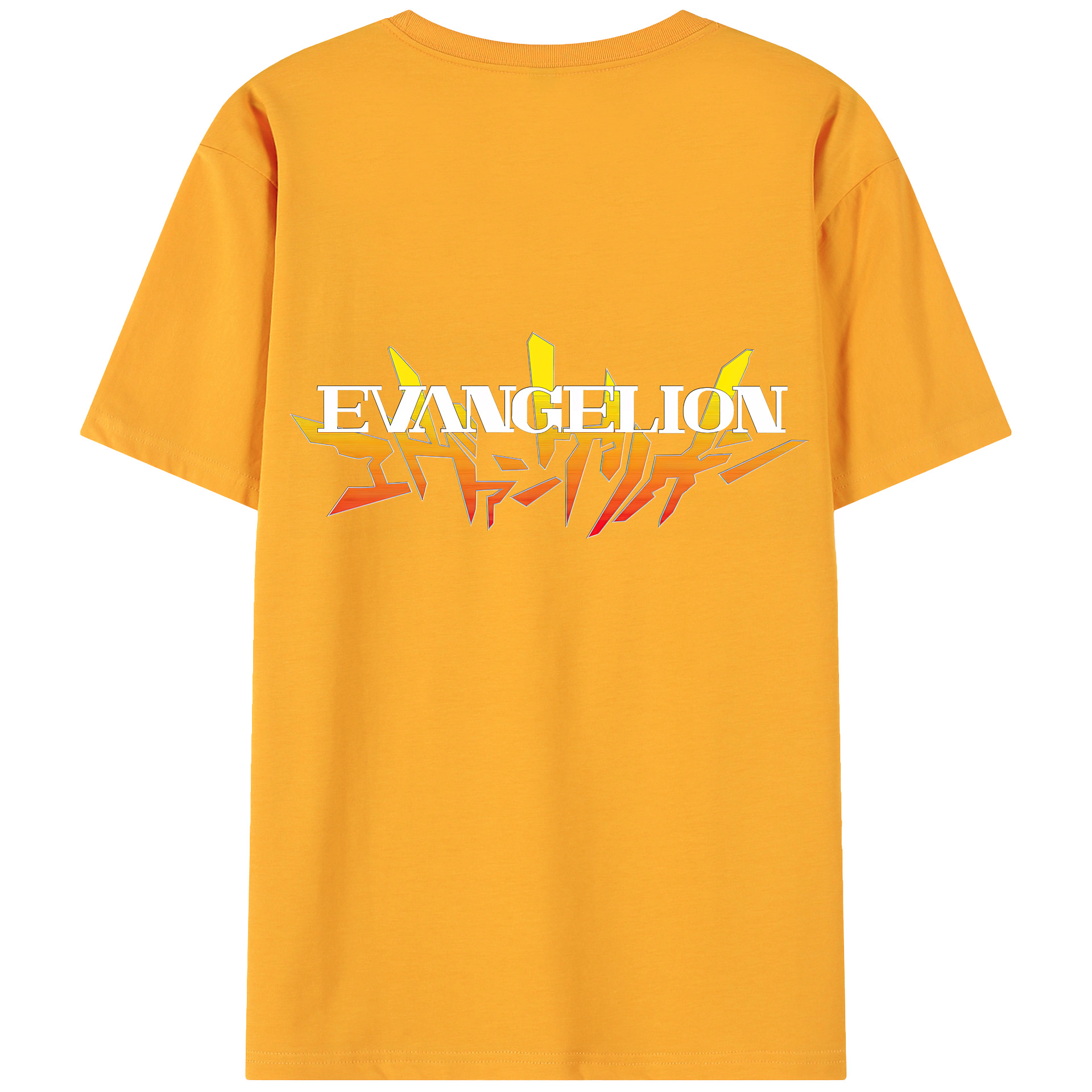 （画像用） EVA 新世紀エヴァンゲリオン 綿100％ メンズ半袖Tシャツ（バックプリント） 通気性