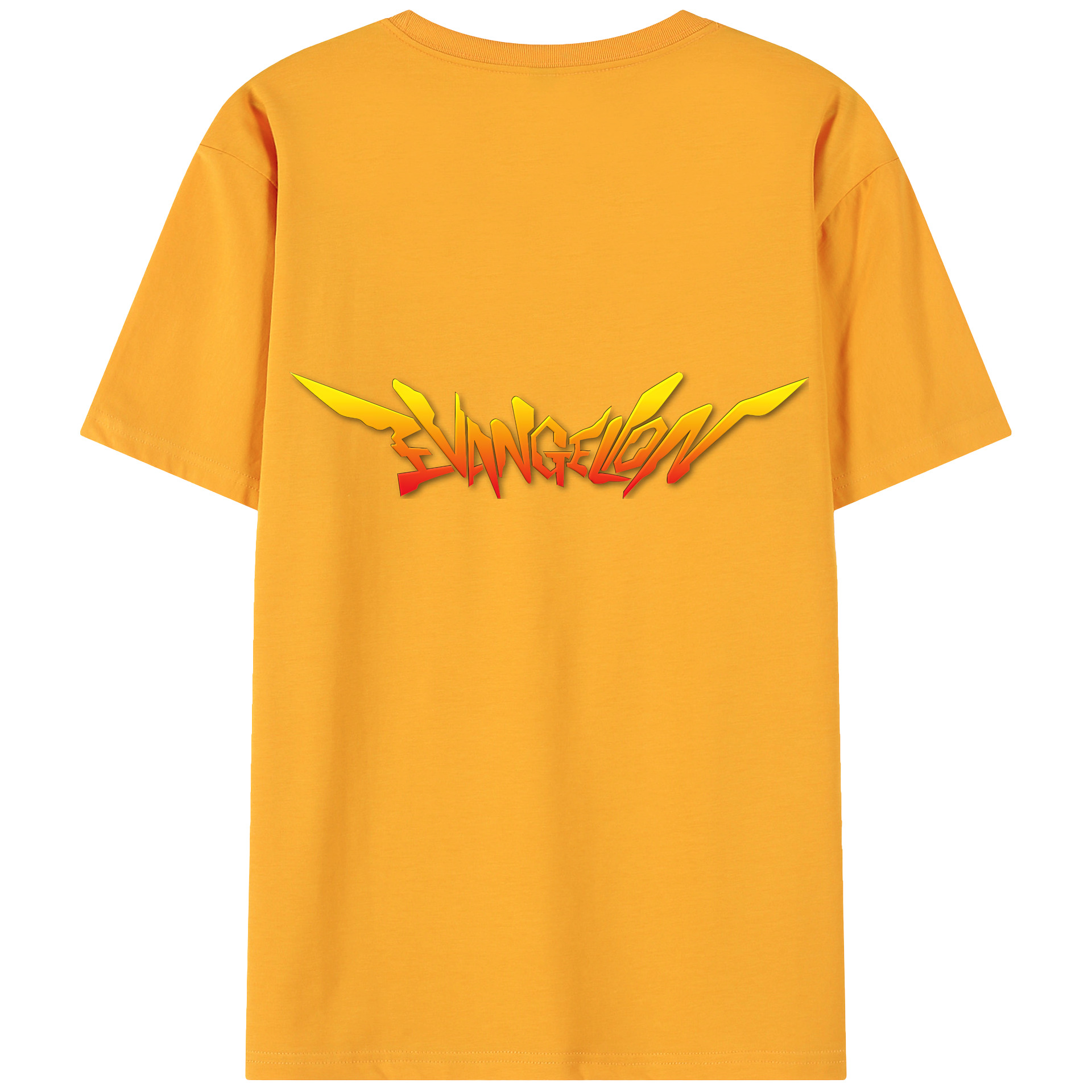（画像用） EVA 新世紀エヴァンゲリオン 綿100％ メンズ半袖Tシャツ（バックプリント） 通気性