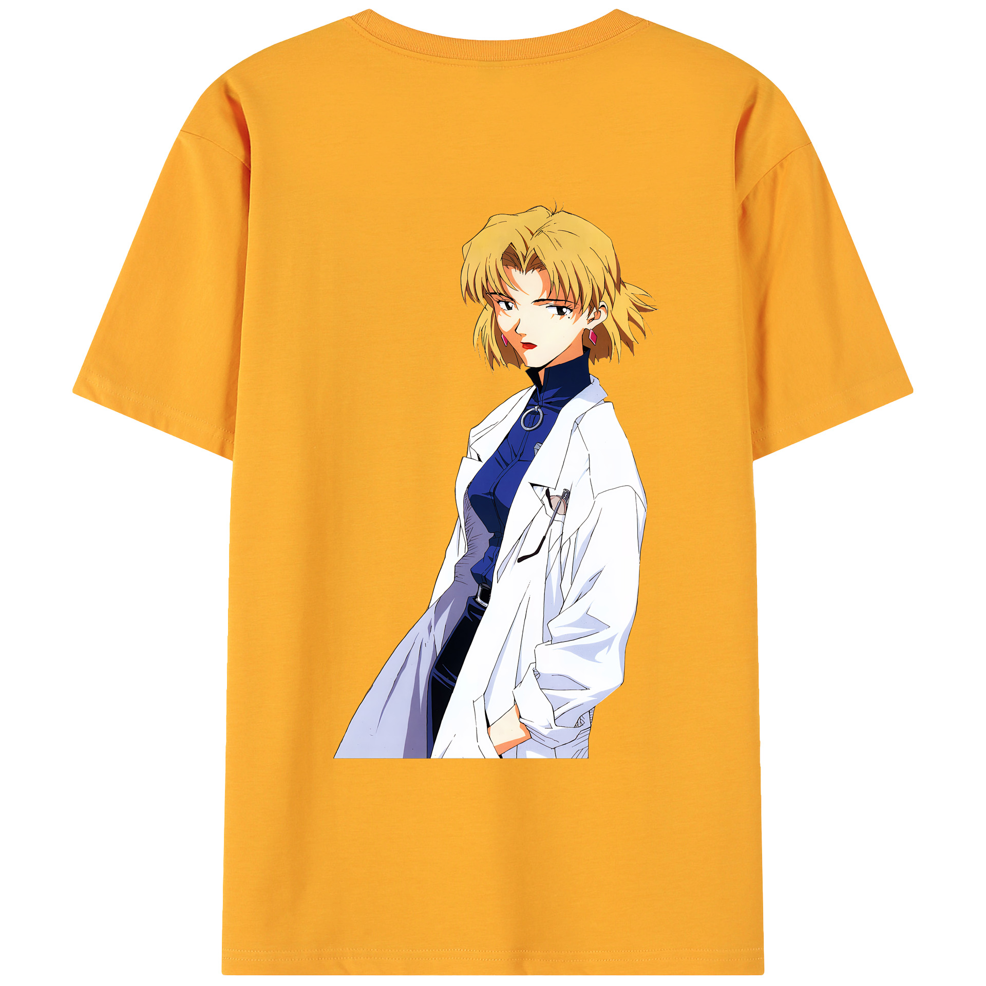 （画像用） EVA 新世紀エヴァンゲリオン 綿100％ メンズ半袖Tシャツ（バックプリント） 通気性