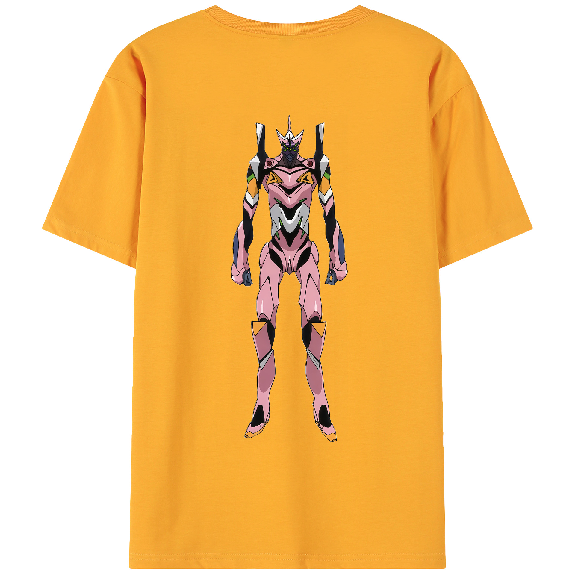 （画像用） EVA 新世紀エヴァンゲリオン 綿100％ メンズ半袖Tシャツ（バックプリント） 通気性