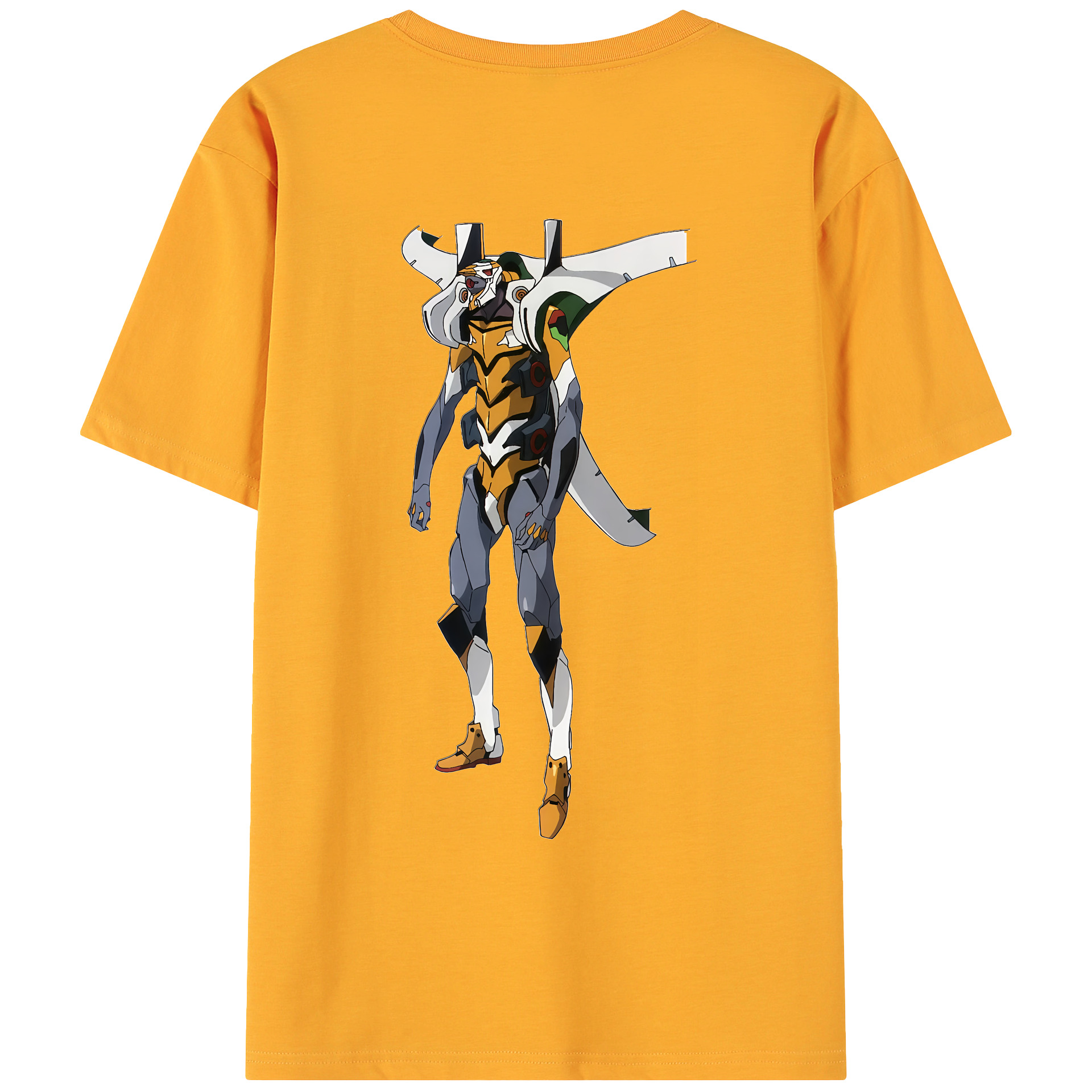 （画像用） EVA 新世紀エヴァンゲリオン 綿100％ メンズ半袖Tシャツ（バックプリント） 通気性