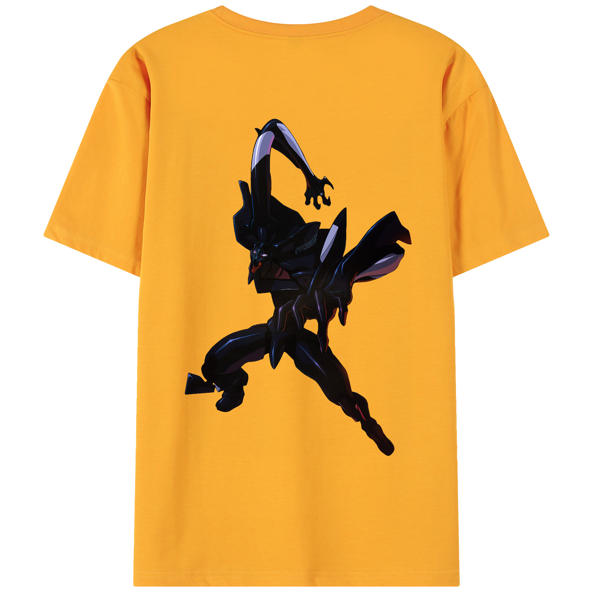 （画像用） EVA 新世紀エヴァンゲリオン 綿100％ メンズ半袖Tシャツ（バックプリント） 通気性