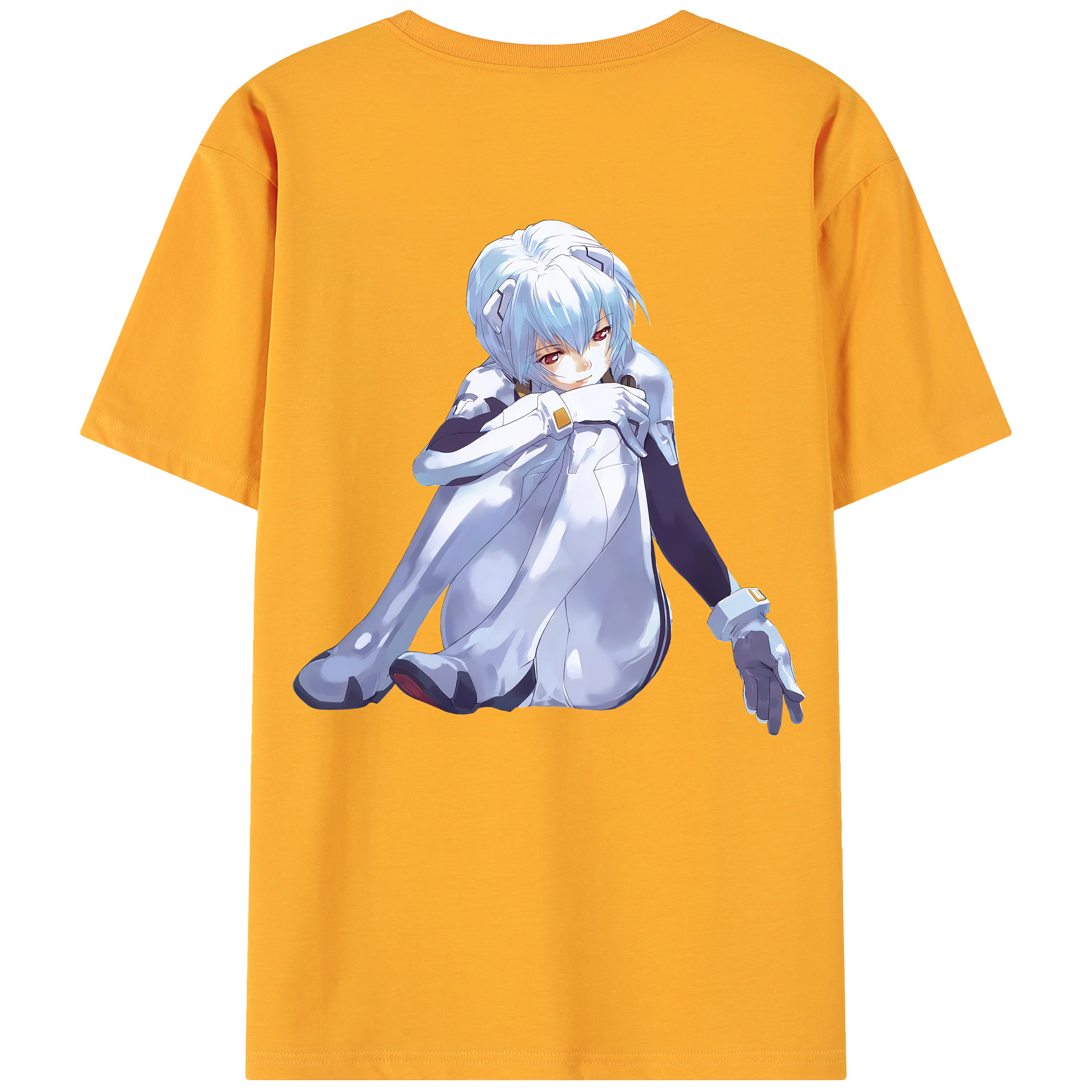 （画像用） EVA 新世紀エヴァンゲリオン 綿100％ メンズ半袖Tシャツ（バックプリント） 通気性