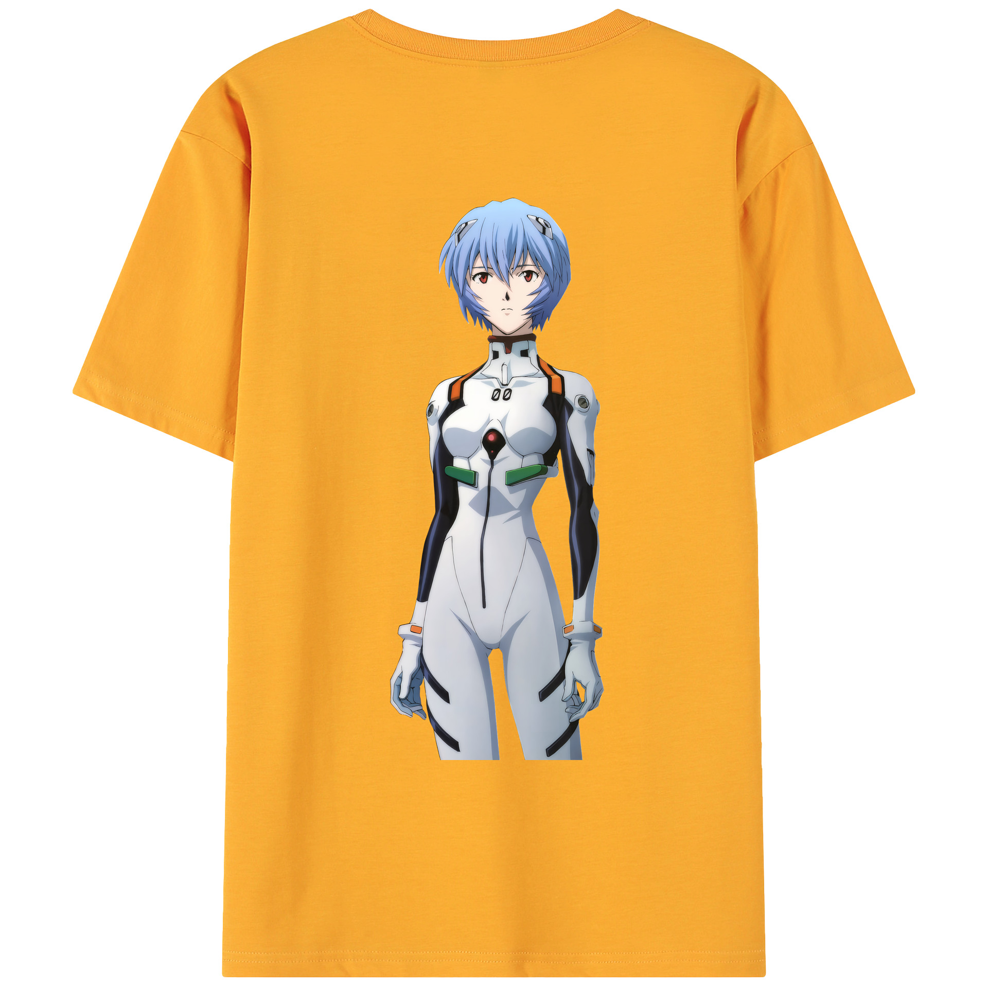 （画像用） EVA 新世紀エヴァンゲリオン 綿100％ メンズ半袖Tシャツ（バックプリント） 通気性
