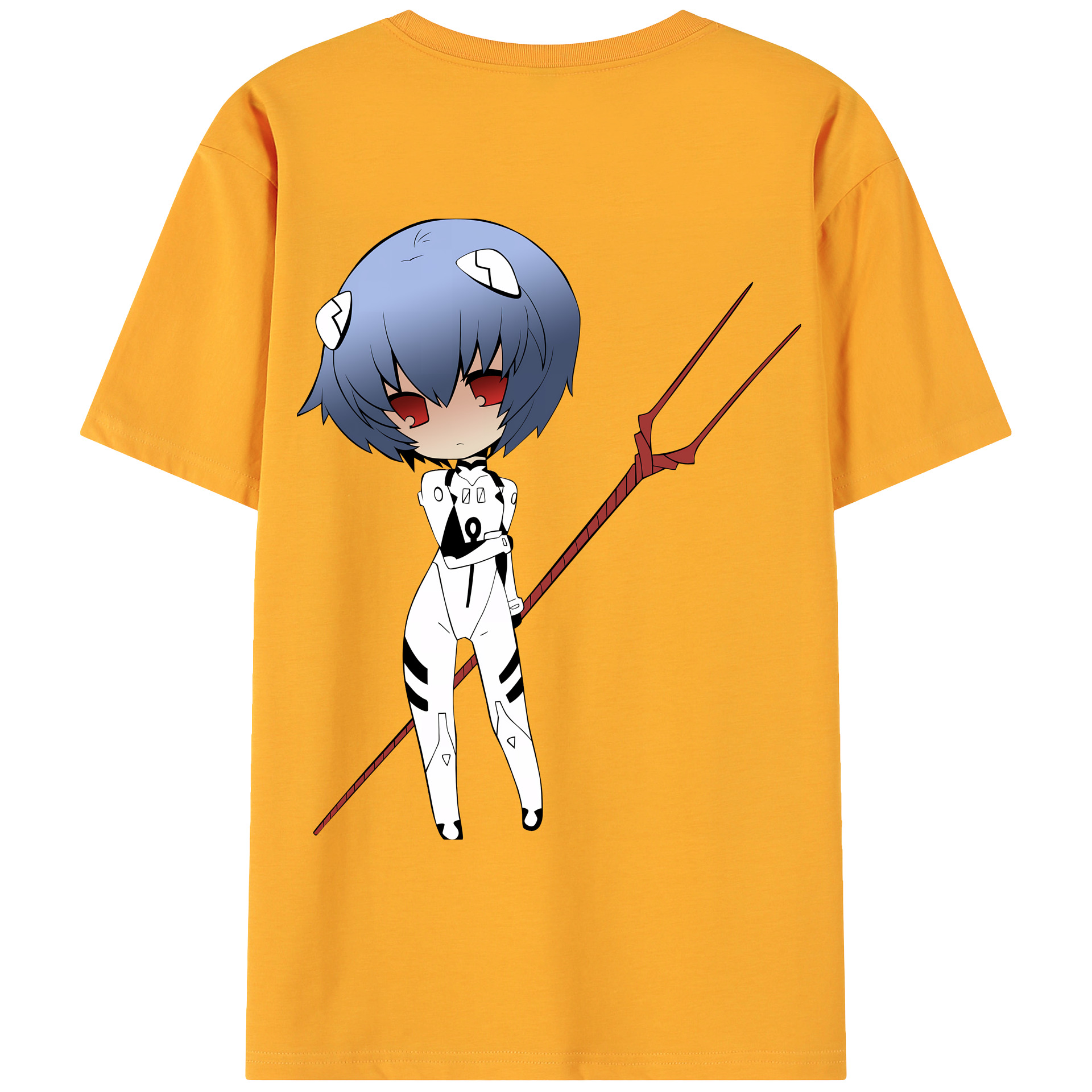 （画像用） EVA 新世紀エヴァンゲリオン 綿100％ メンズ半袖Tシャツ（バックプリント） 通気性